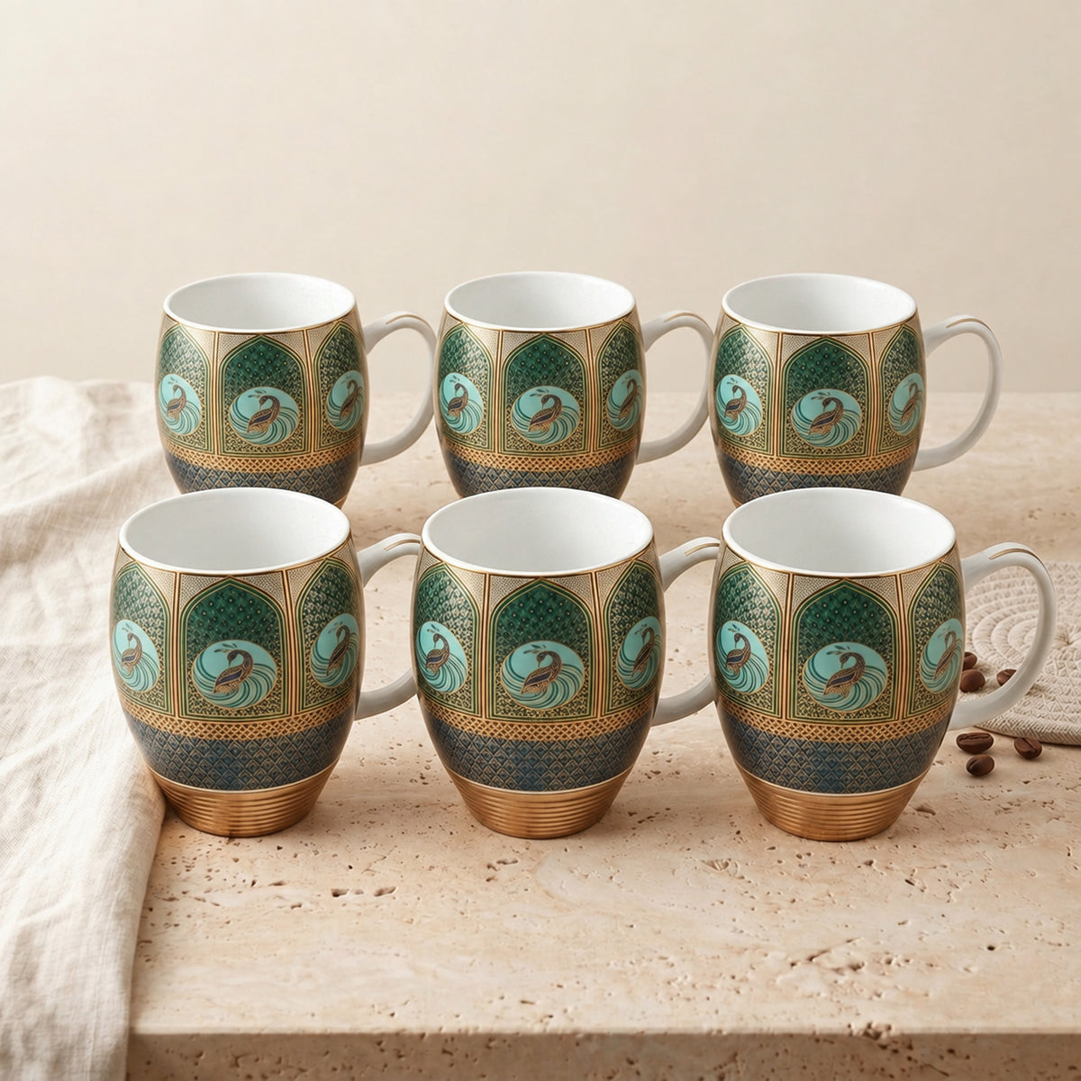 Elevate your daily brew and tea rituals with these 240ml Solimo Mugs. Thoughtfully designed with a balanced silhouette and comfortable grip handle, each mug brings refined elegance and dependable durability to both morning routines and casual entertaining.