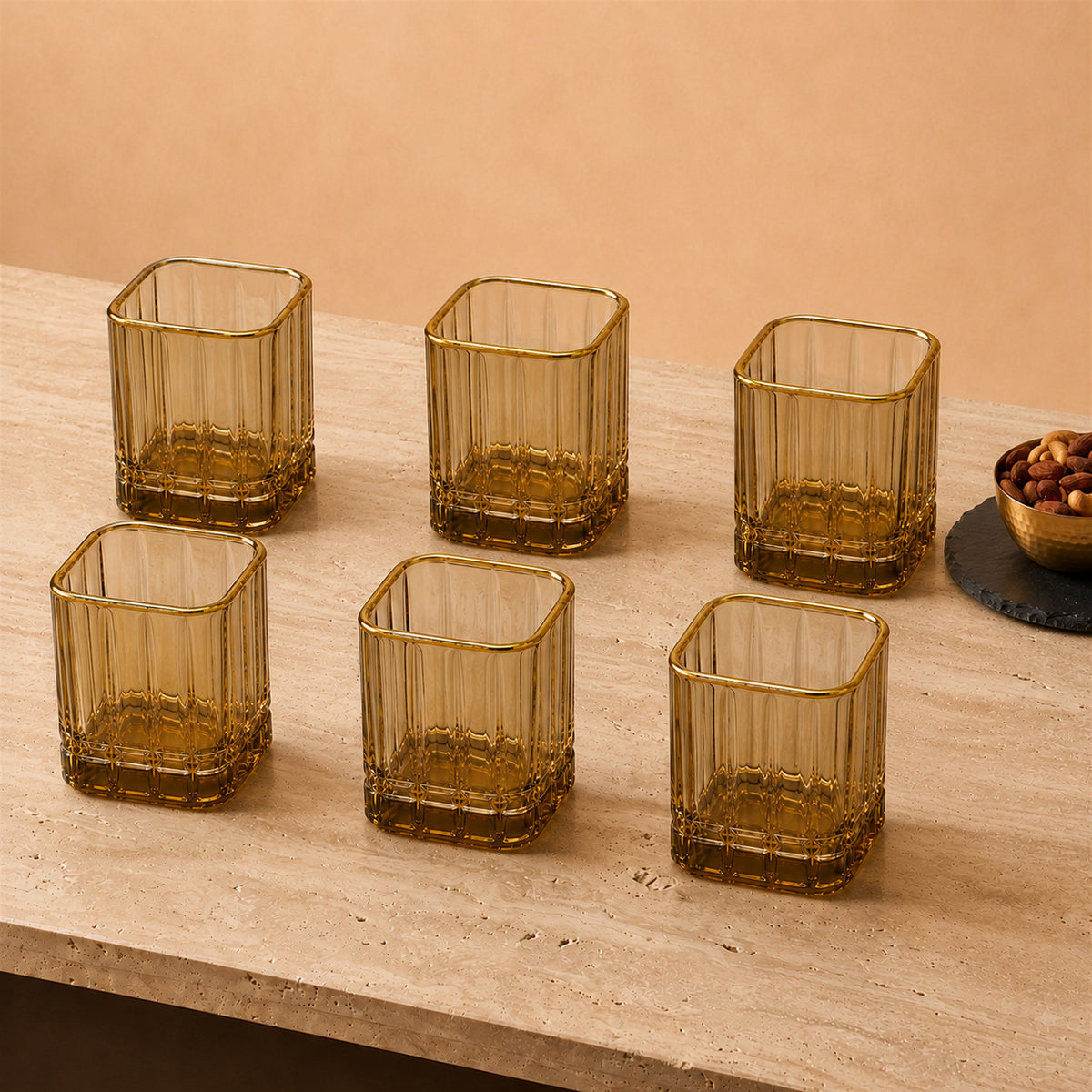 Elevate your home bar and dinner service with these Crystal Whisky Glasses. Designed with an expansive 420ml capacity and rich, light-refracting cuts, each tumbler delivers a commanding hand-feel and brilliant clarity for everyday pours and celebratory toasts alike.