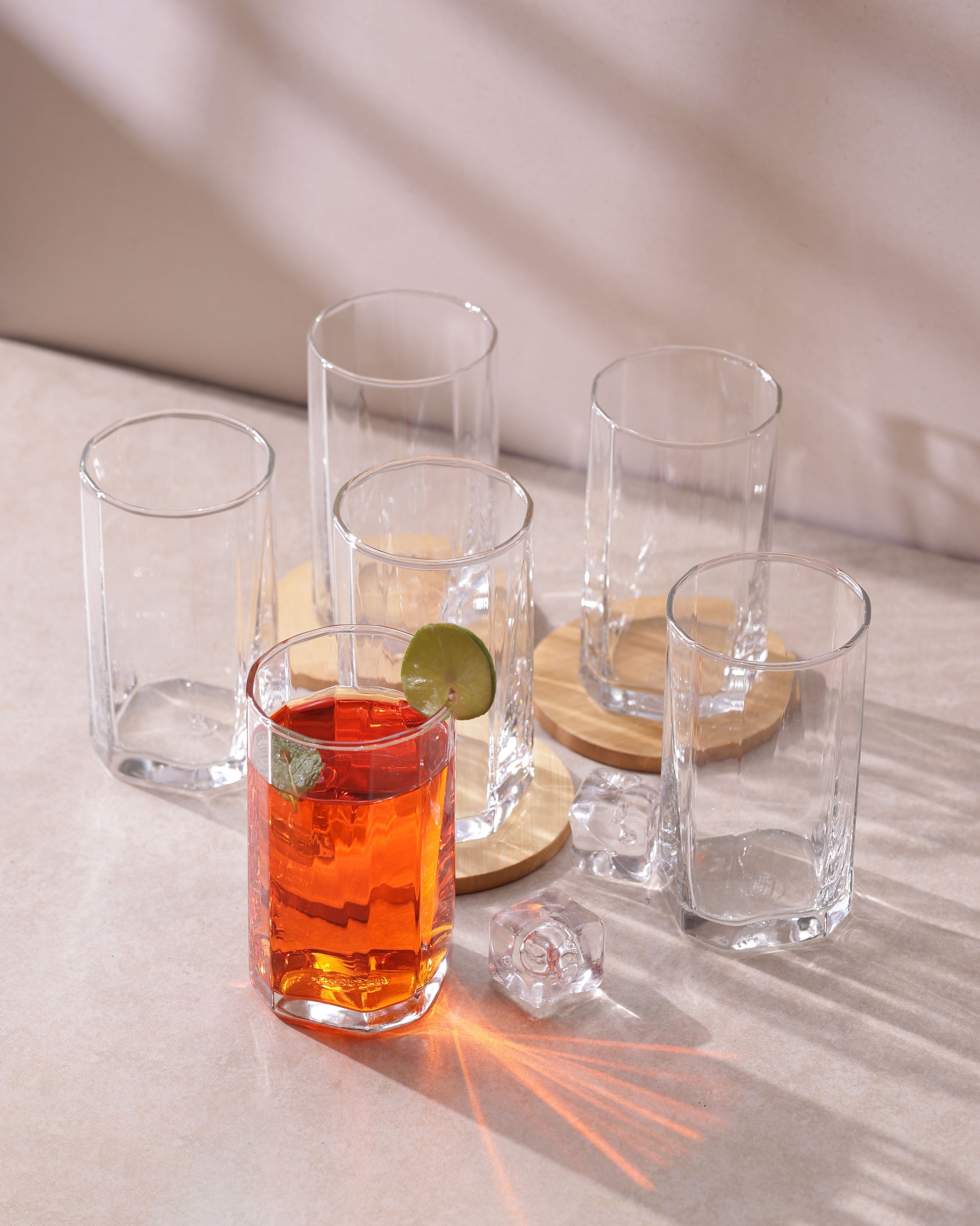 Pyramid Hi Ball Glasses, 300ml, Set of 6