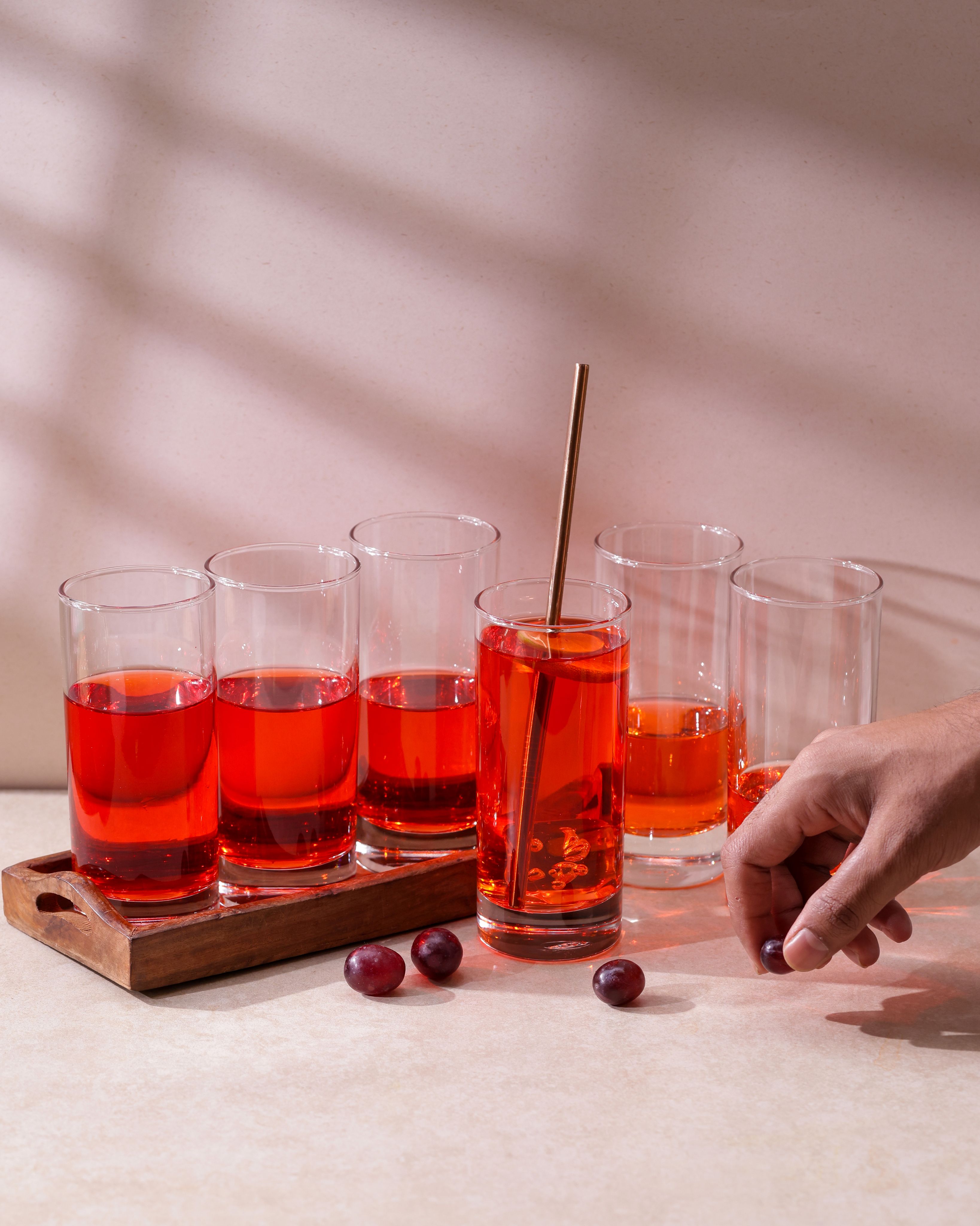 Fine Drink Long Drink Glases, 380ml, Set of 6