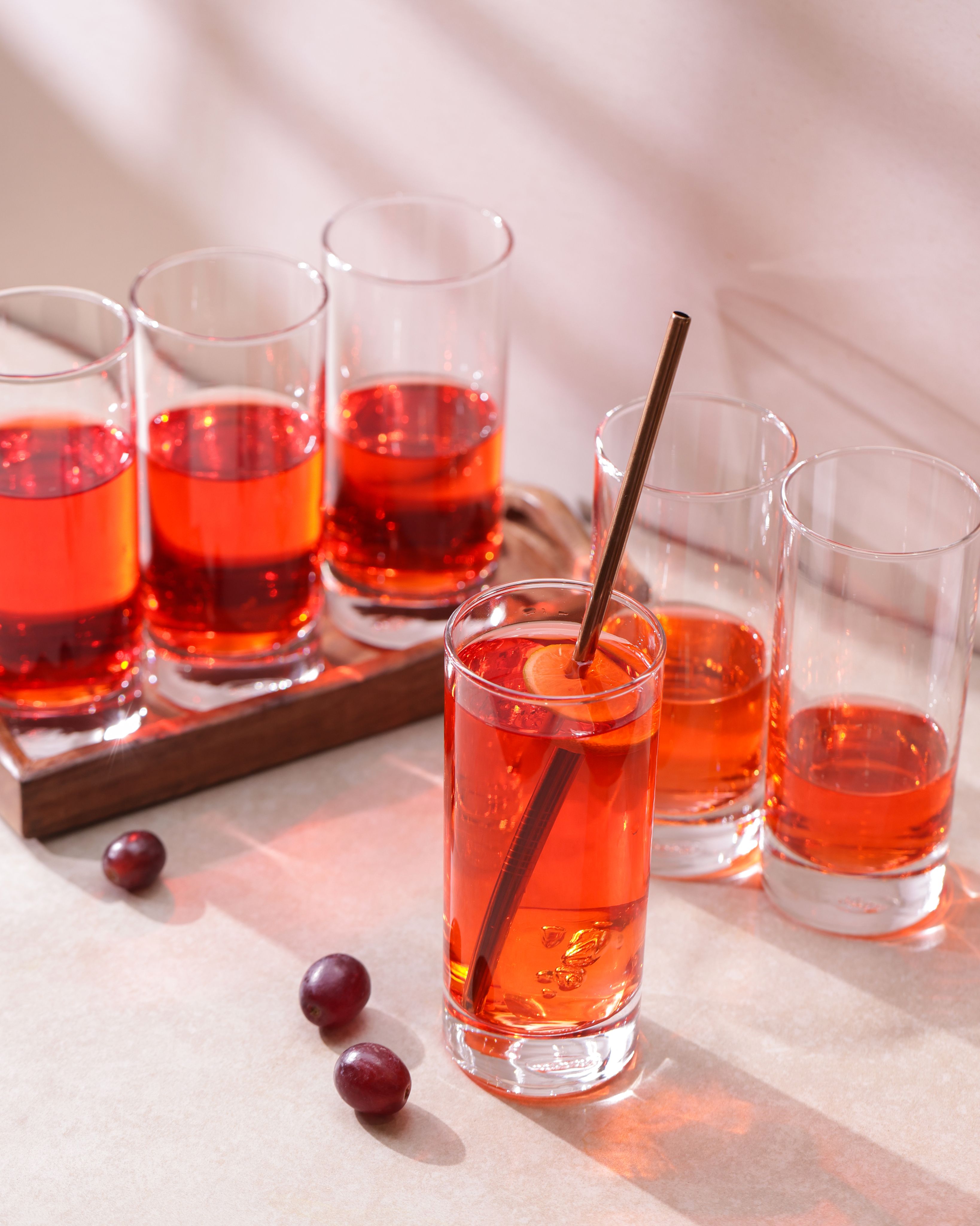 Fine Drink Long Drink Glases, 380ml, Set of 6