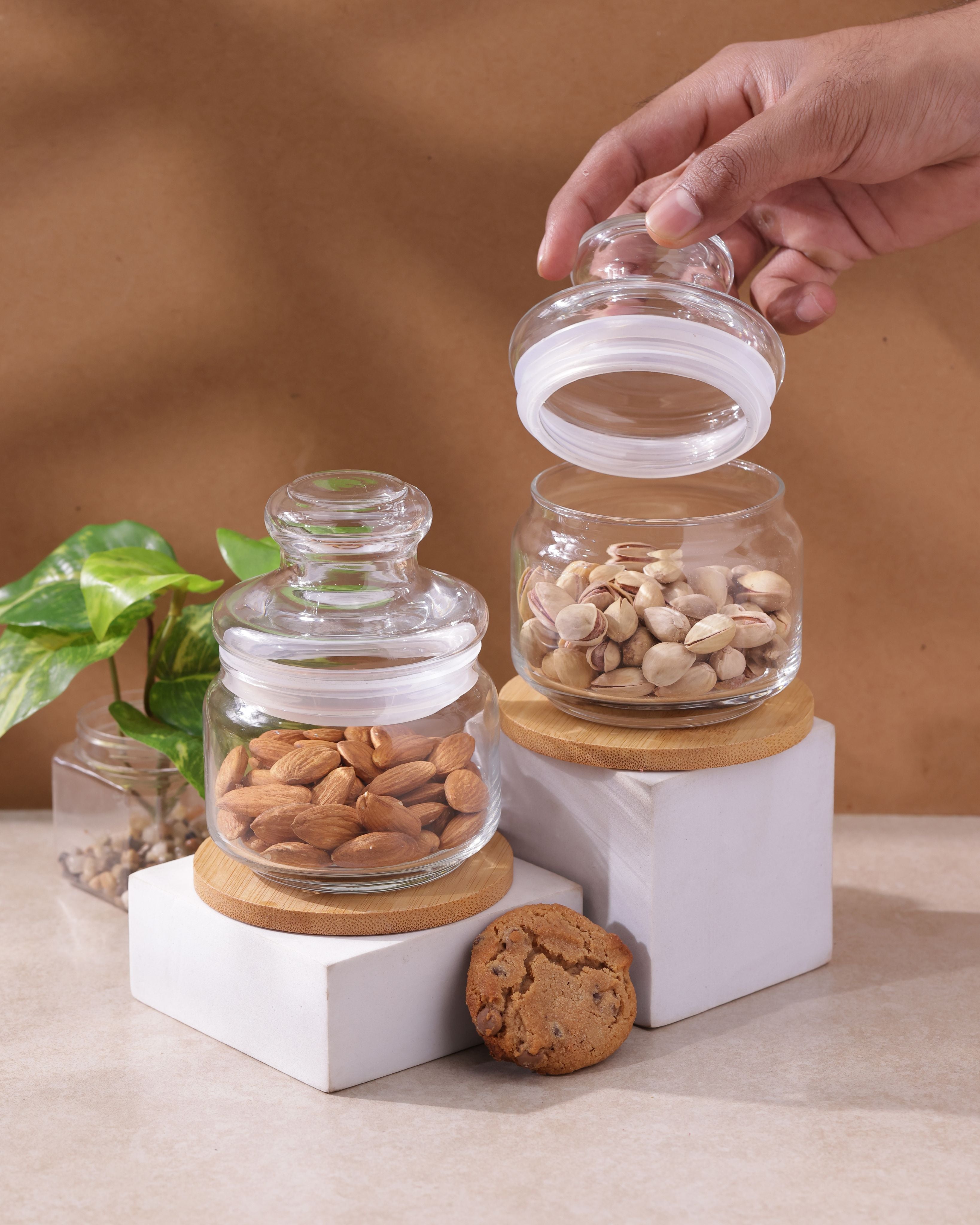 Pop Jars - Glass Lid, 325ml, Set of 2