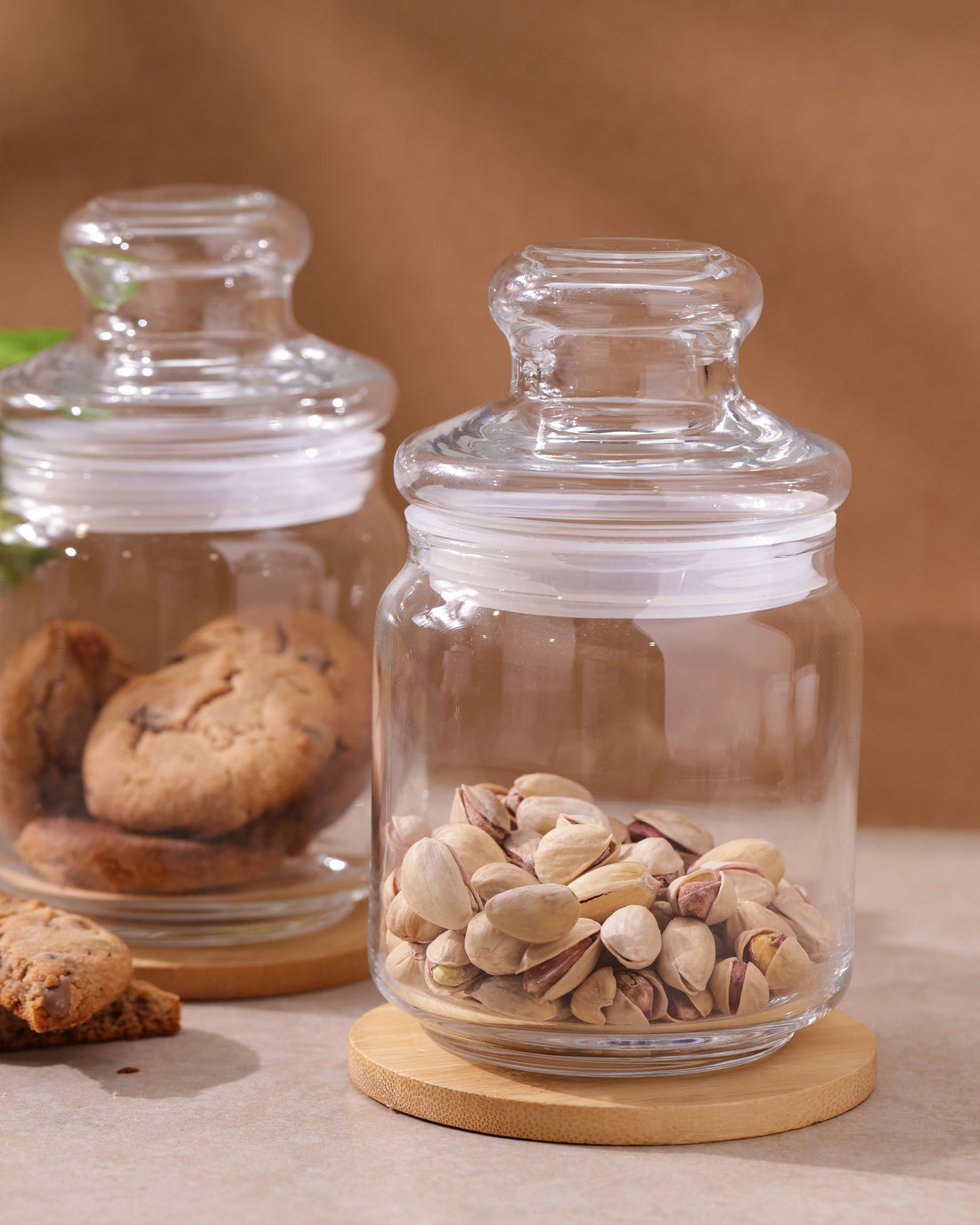 Pop Jars - Glass Lid, 500ml, Set of 2