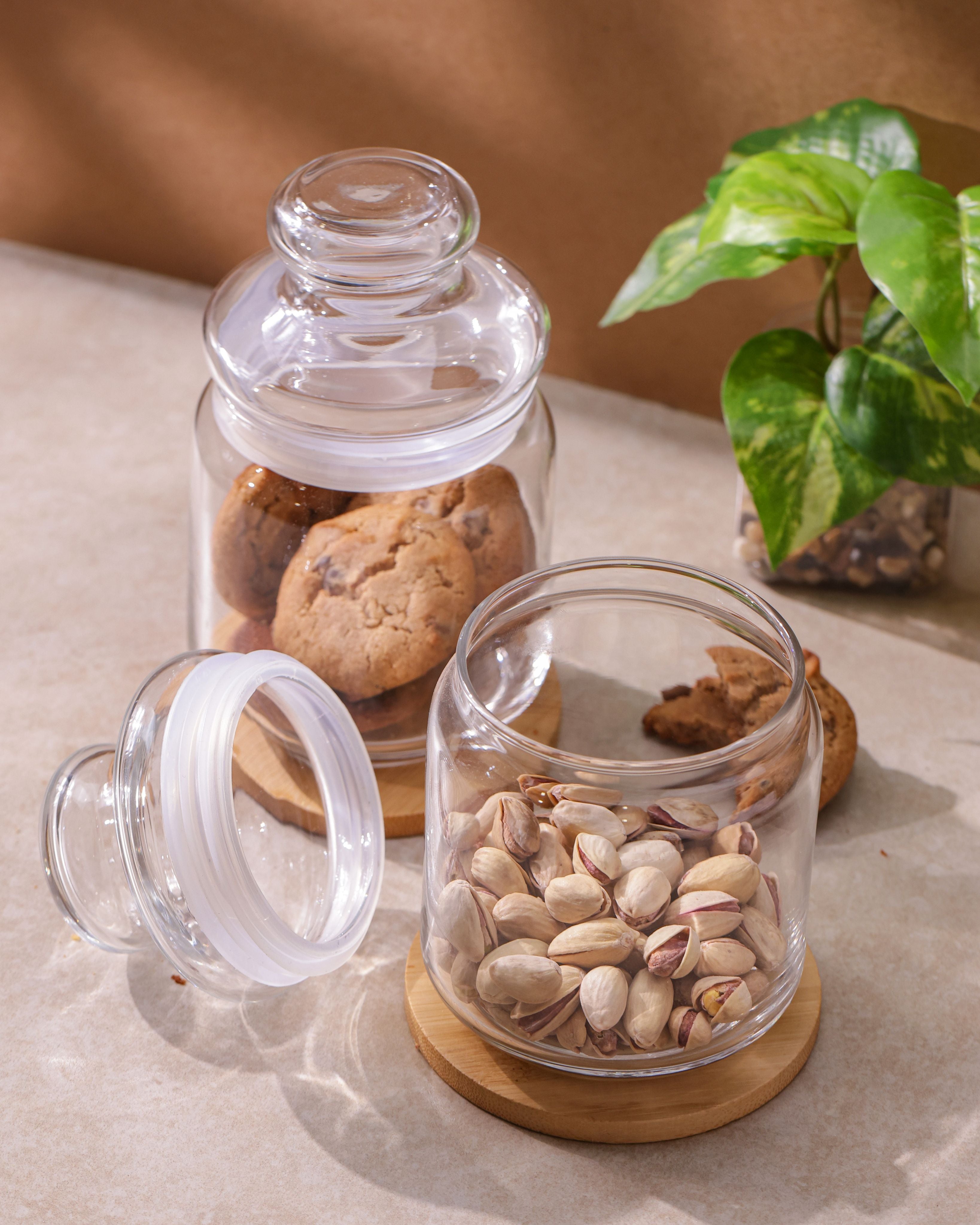 Pop Jars - Glass Lid, 500ml, Set of 2