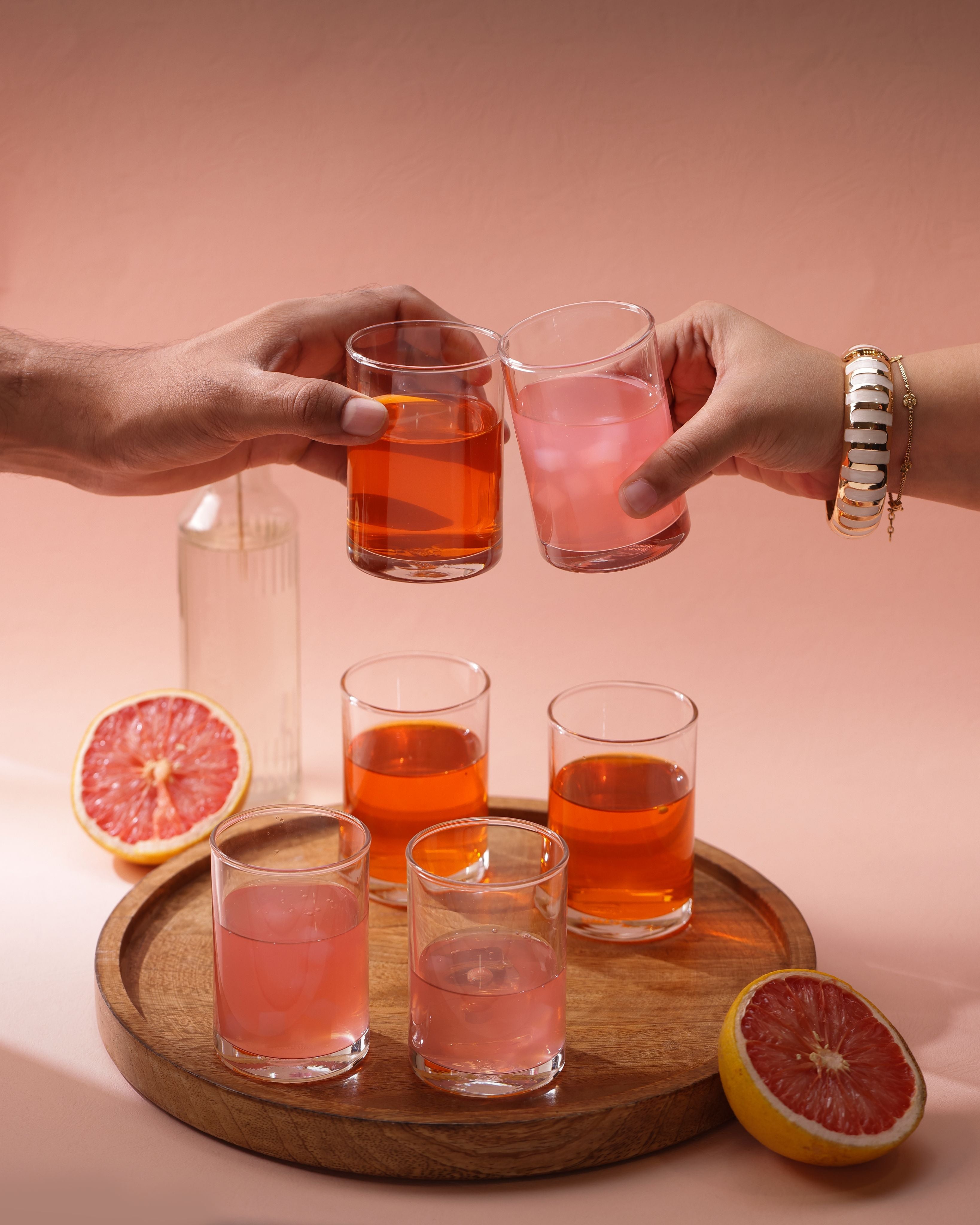 Fin Line Juice Glasses, 175ml, Set of 6