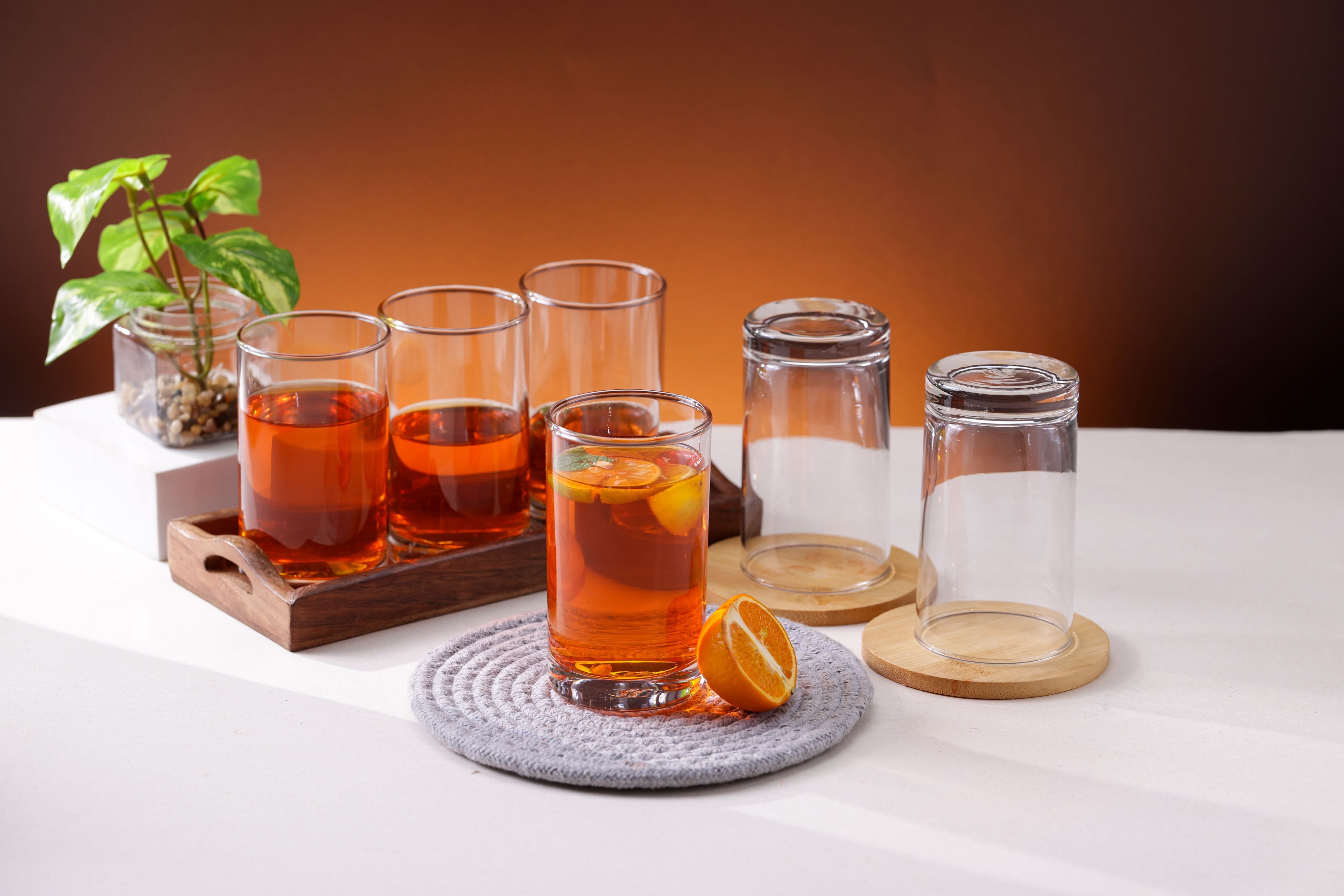 Long Cool Glasses, 245ml, Set of 6
