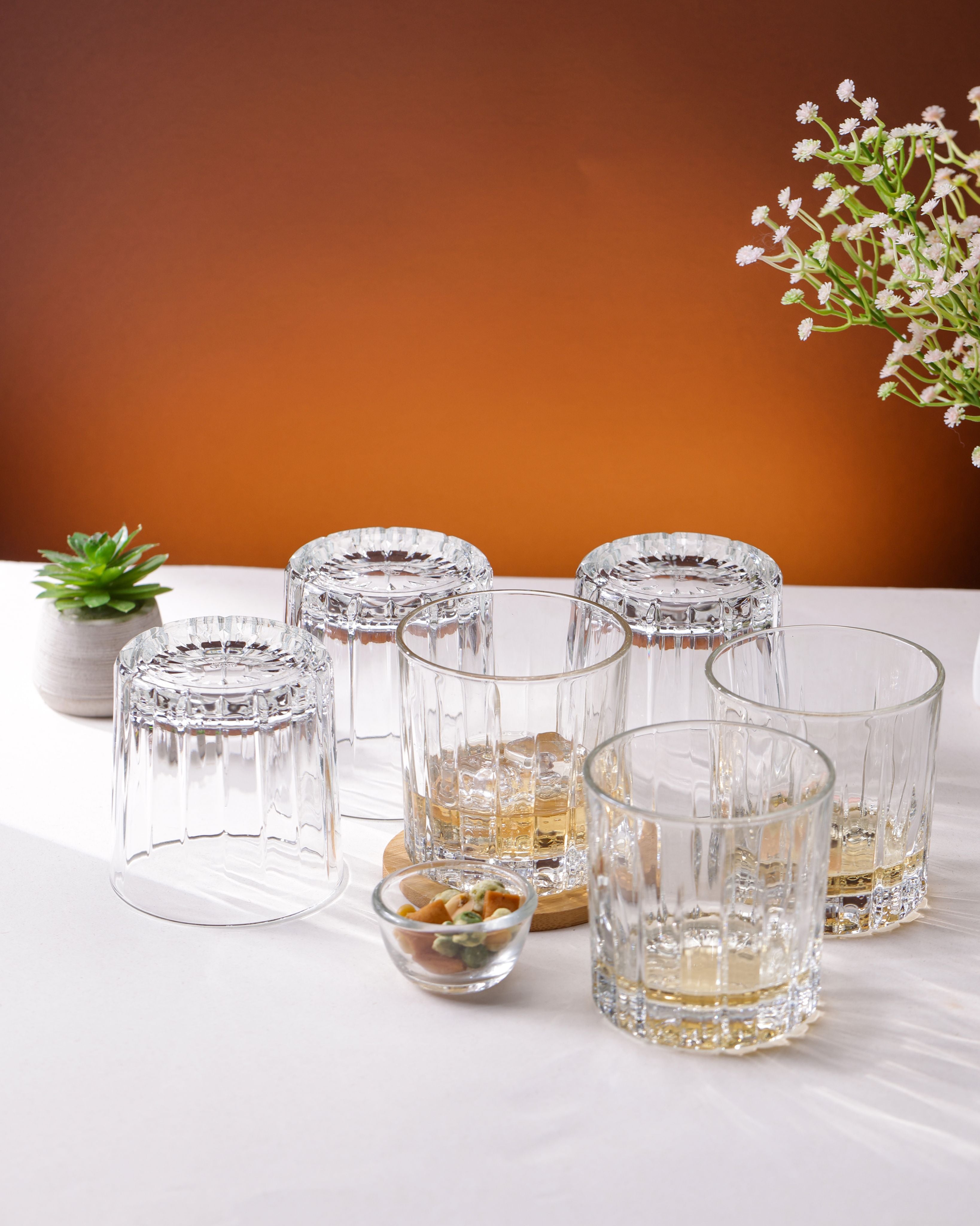 Traze PRE Double Rock Glasses, 350ml, Set of 6