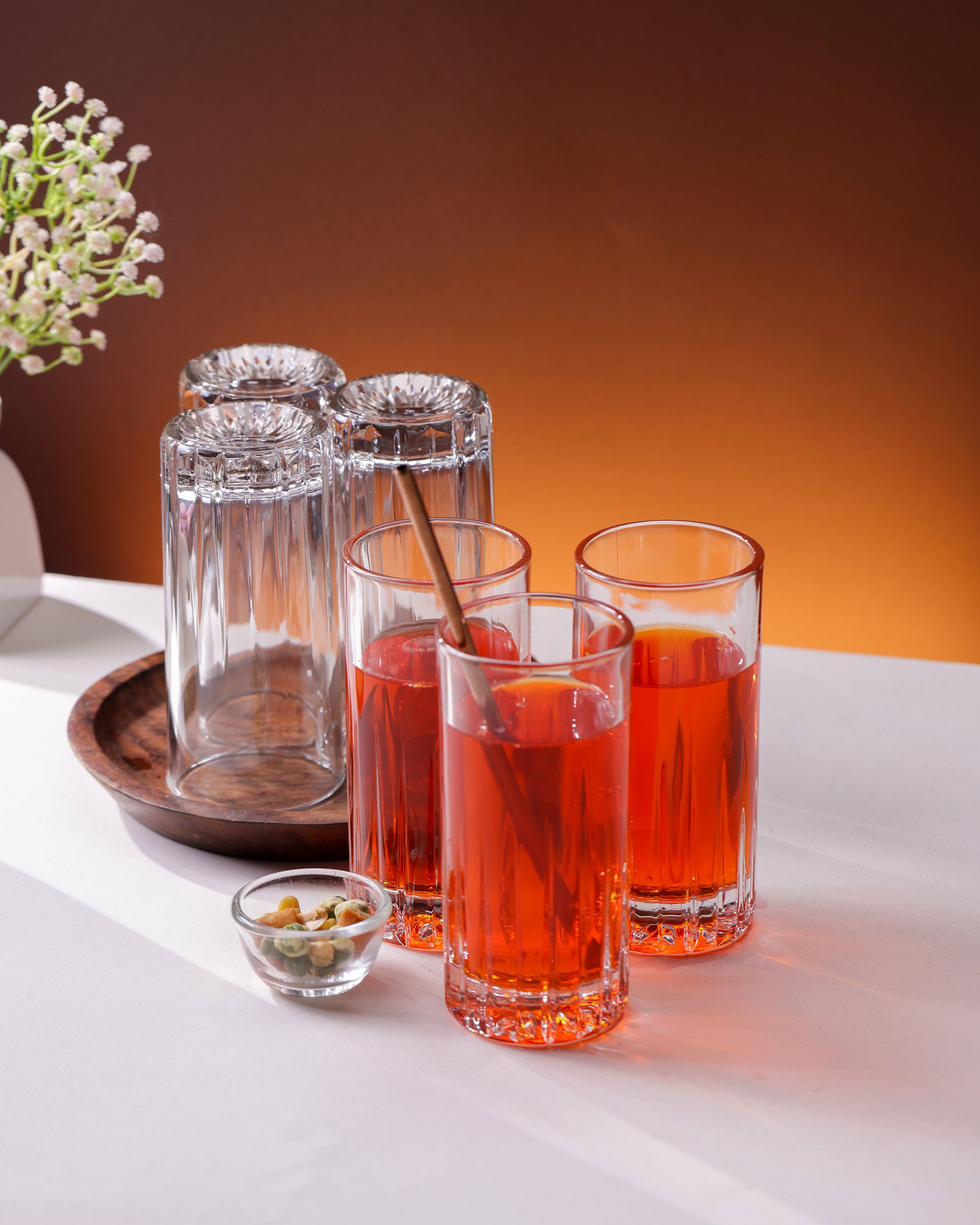 Traze PRE Hi Ball Glasses, 350ml, Set of 6