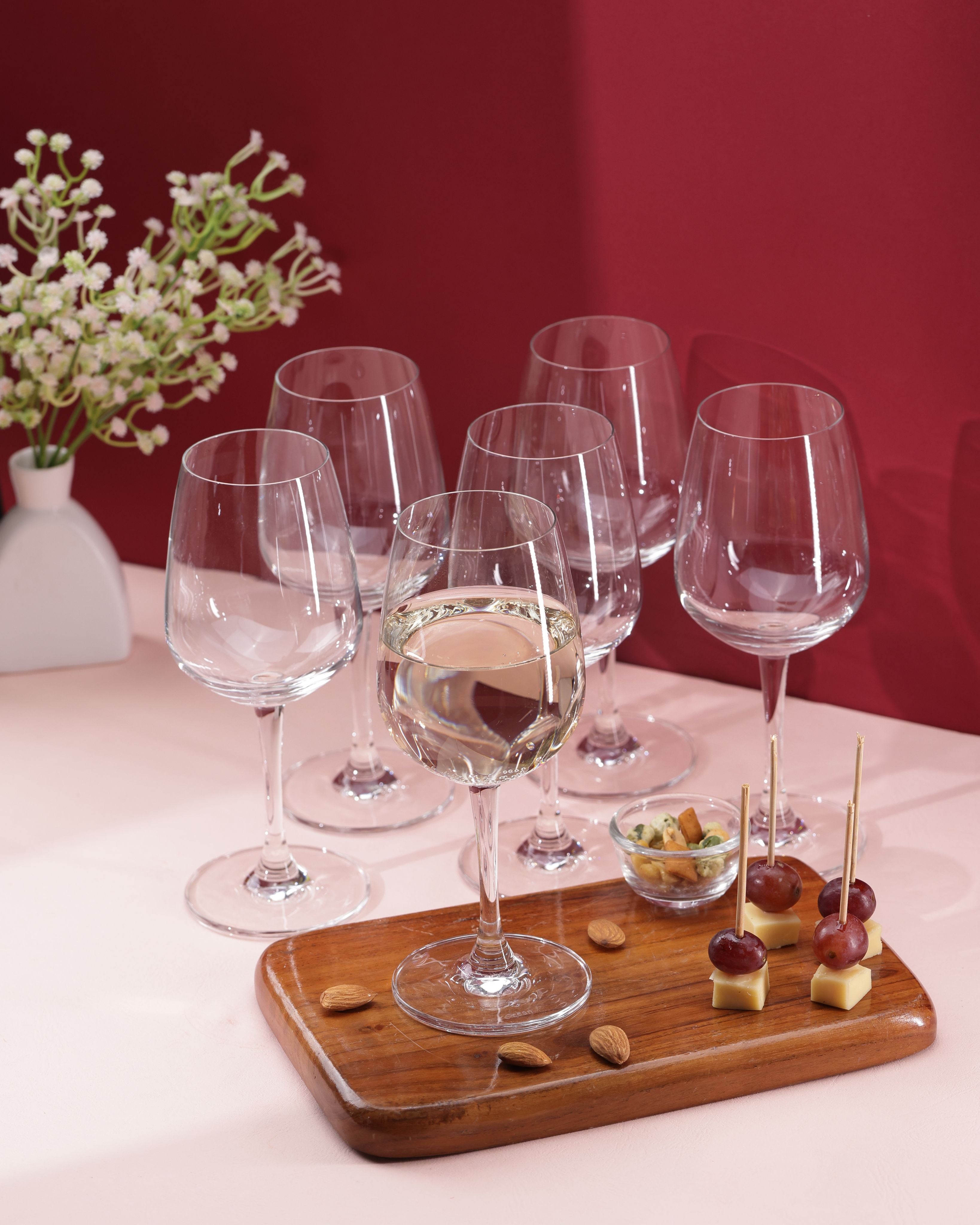 Madison White Wine Glasses, 350ml, Set of 6