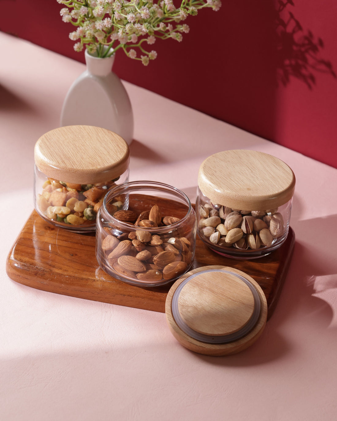 Pop Jars - Wooden Lid, 325ml, Set of 6