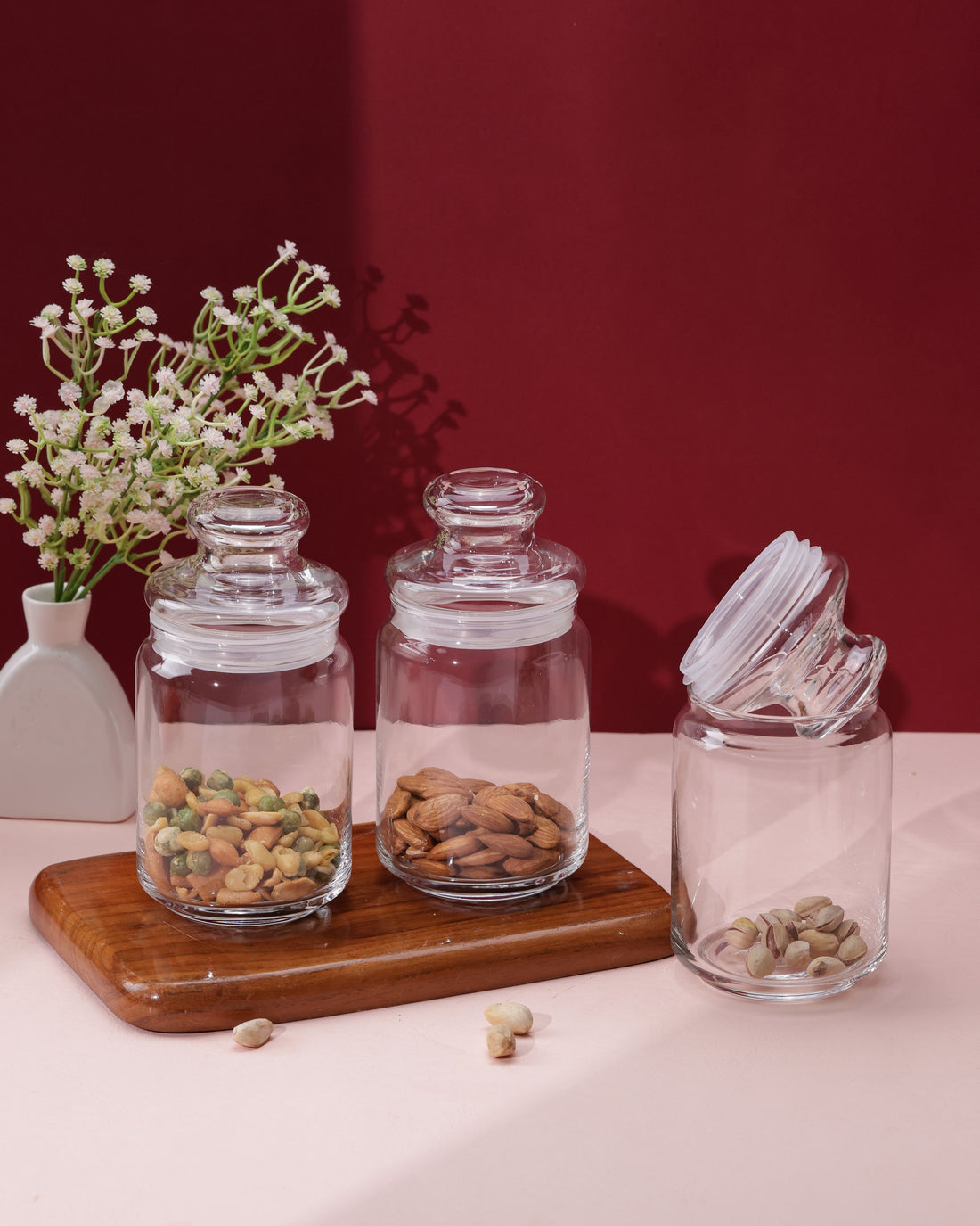 Pop Jars - Glass Lid, 650ml, Set of 6