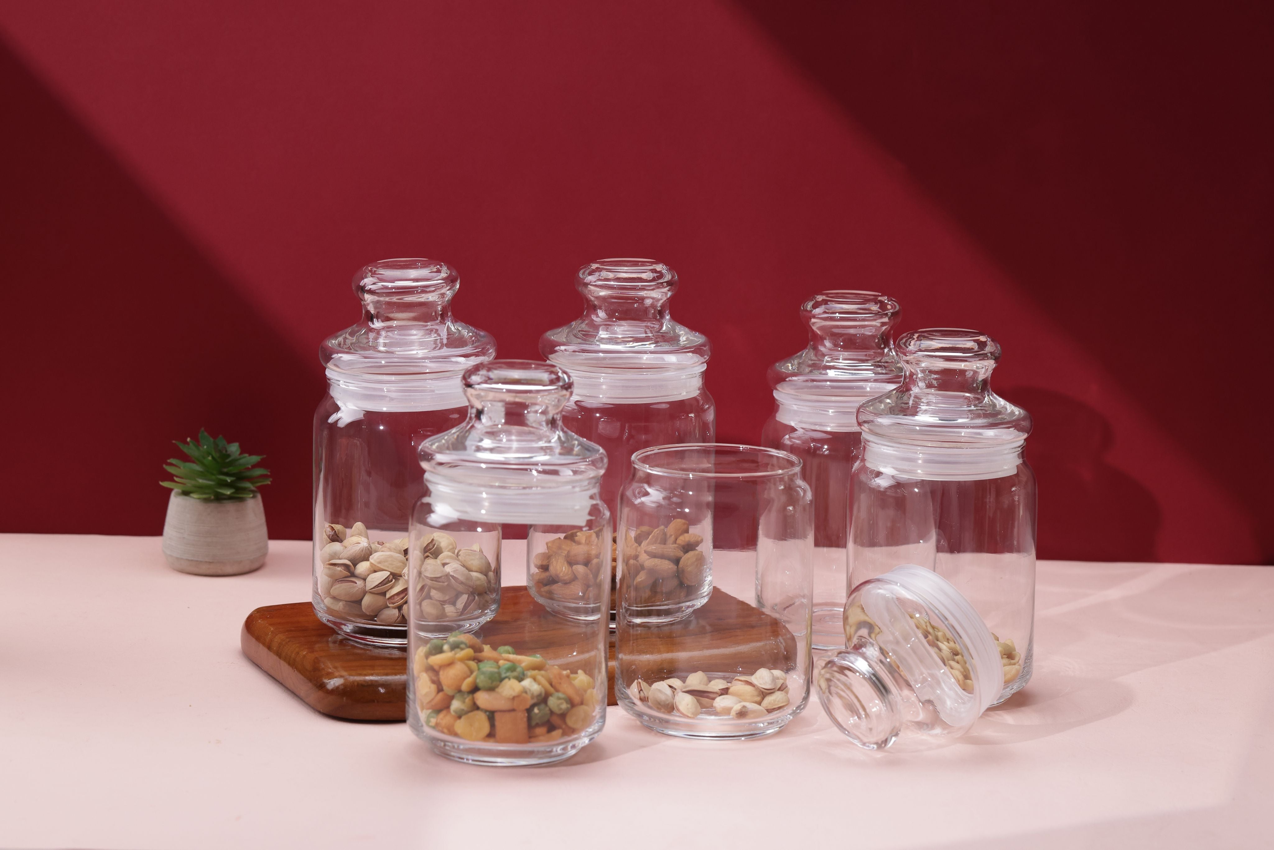 Pop Jars - Glass Lid, 650ml, Set of 6