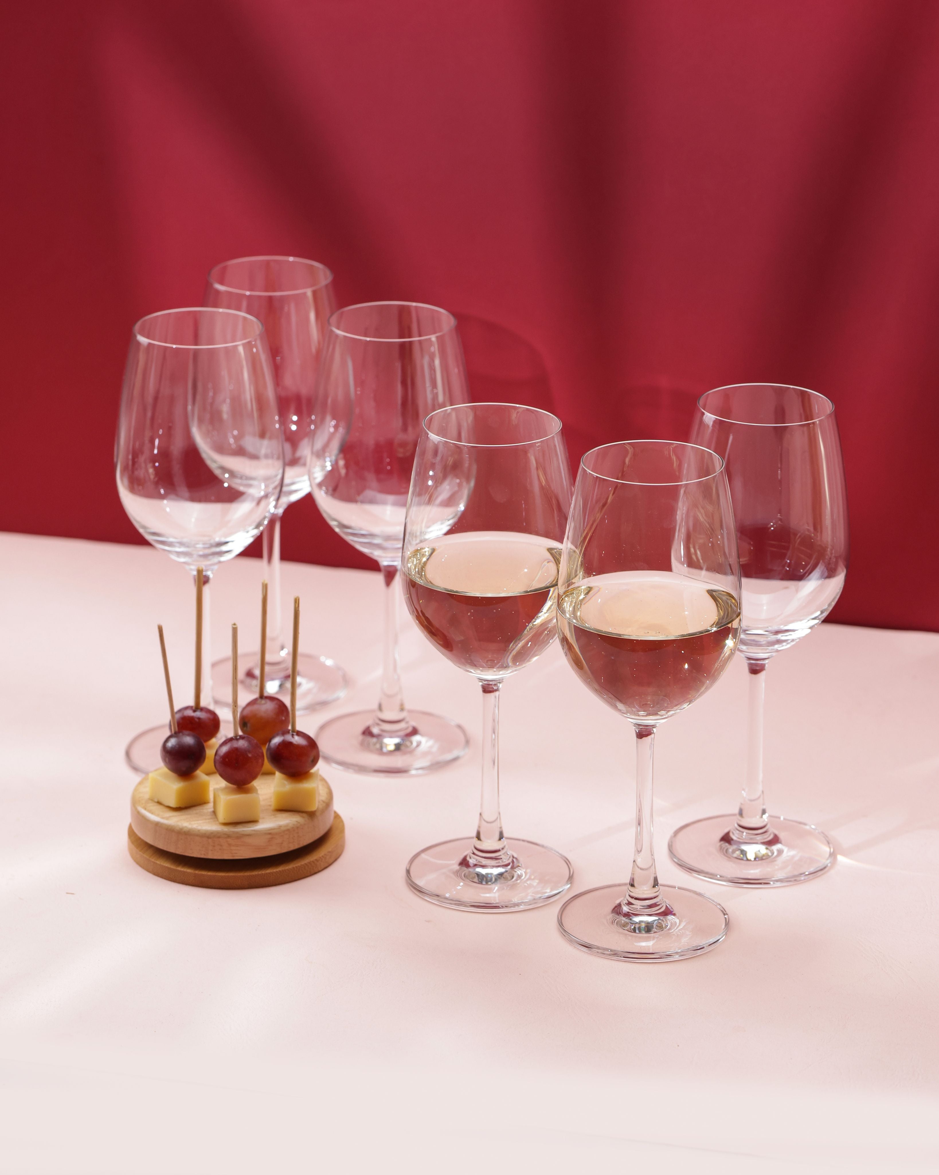 Madison White Wine Glasses, 350ml, Set of 6