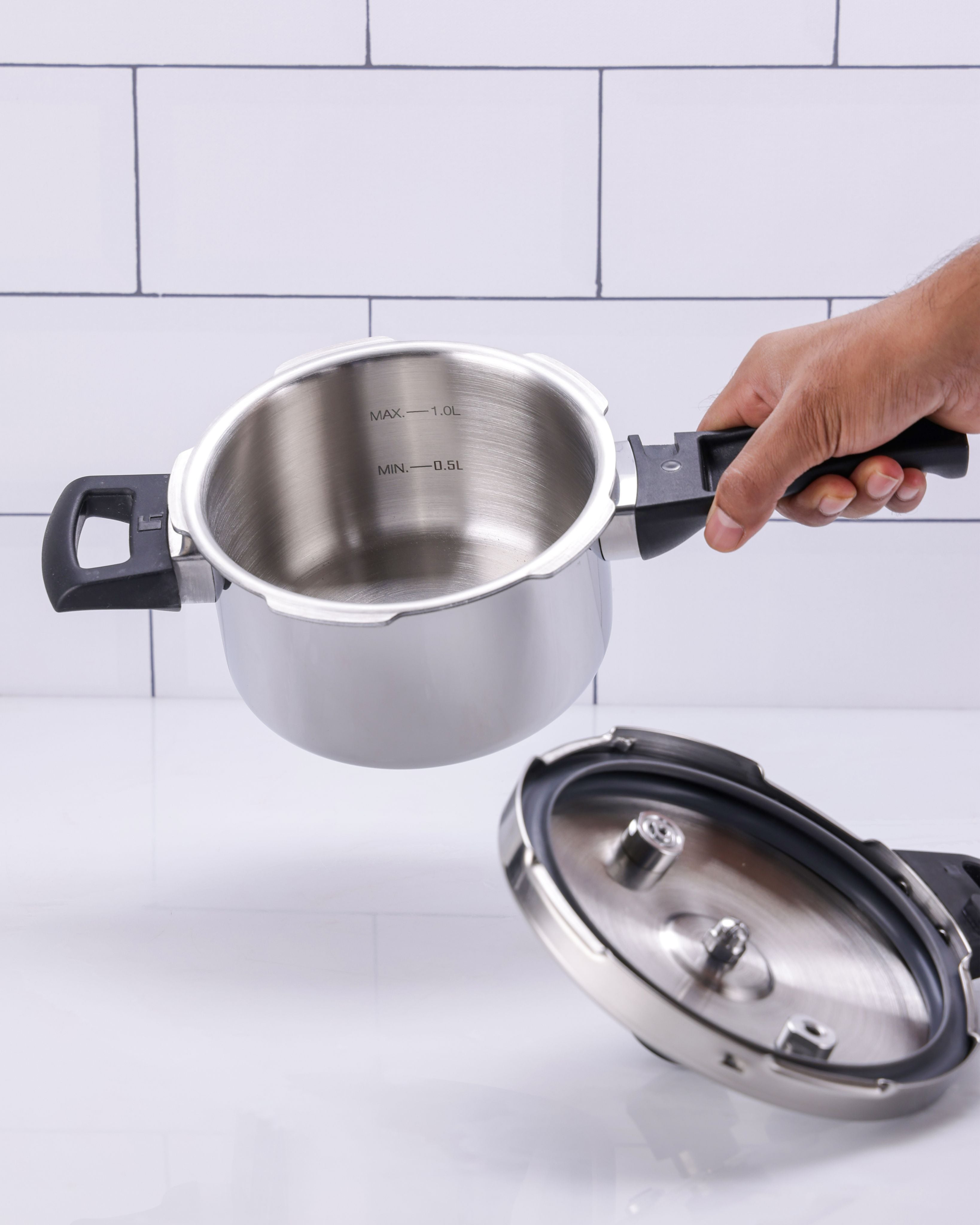 Argent Classic Triply Outer Lid 1.5L Pressure Cooker