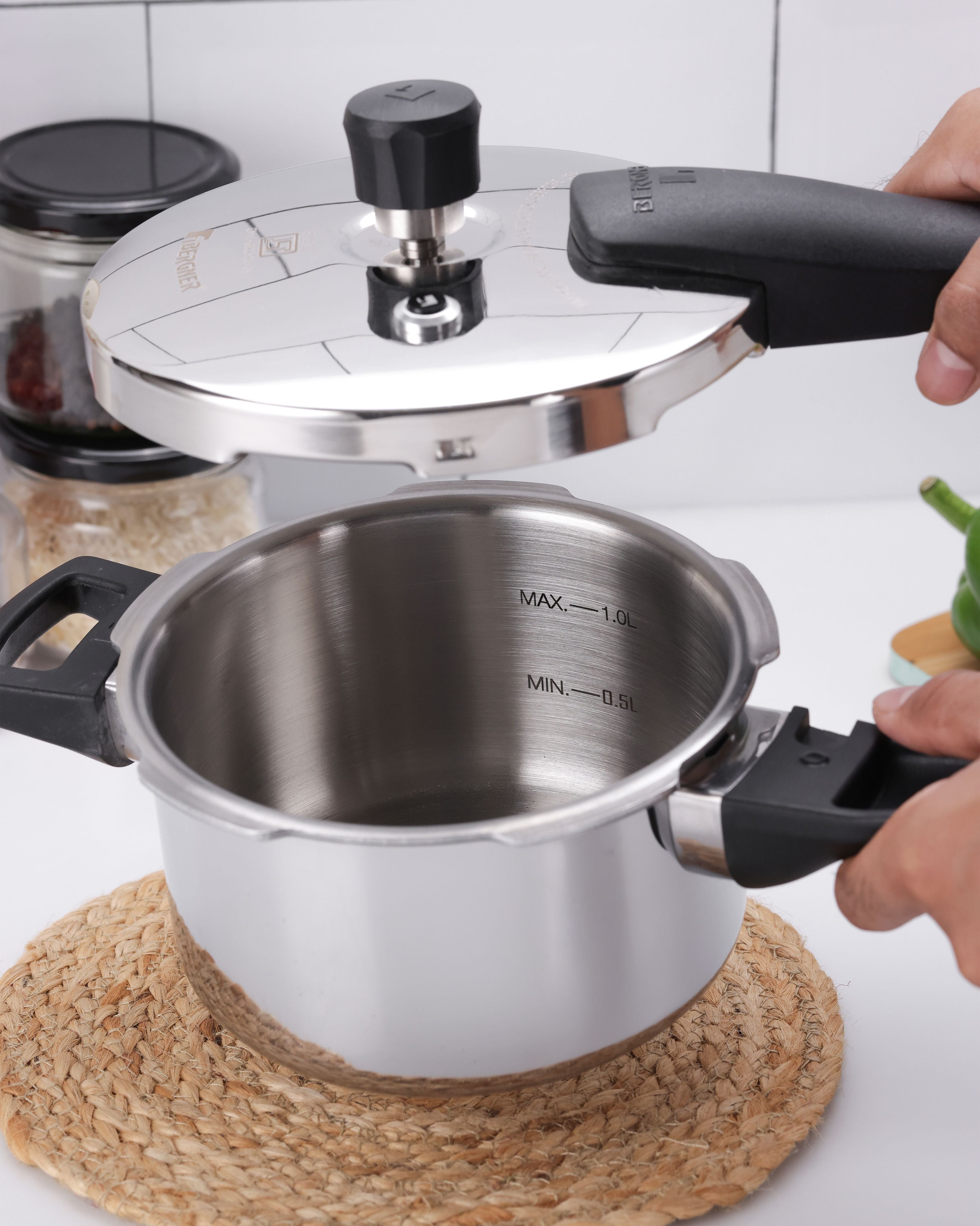 Argent Classic Triply Outer Lid 1.5L Pressure Cooker