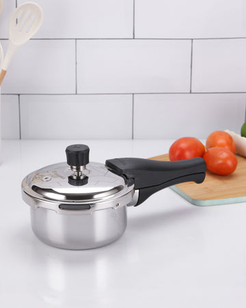 Tri-Max Junior Tri-Ply Stainless Steel Outer Lid 1L Mini Pressure Cooker