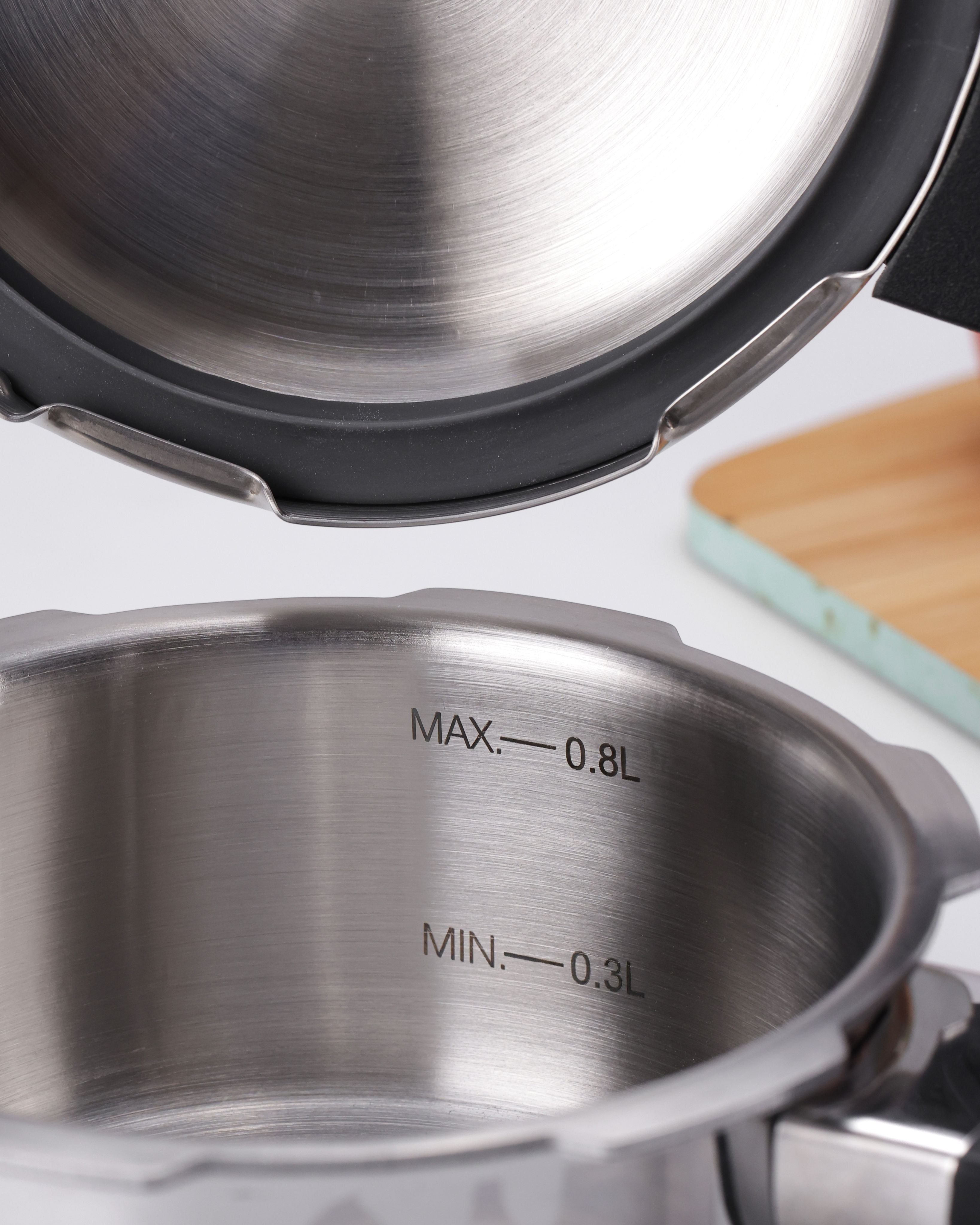 Tri-Max Junior Tri-Ply Stainless Steel Outer Lid 1L Mini Pressure Cooker