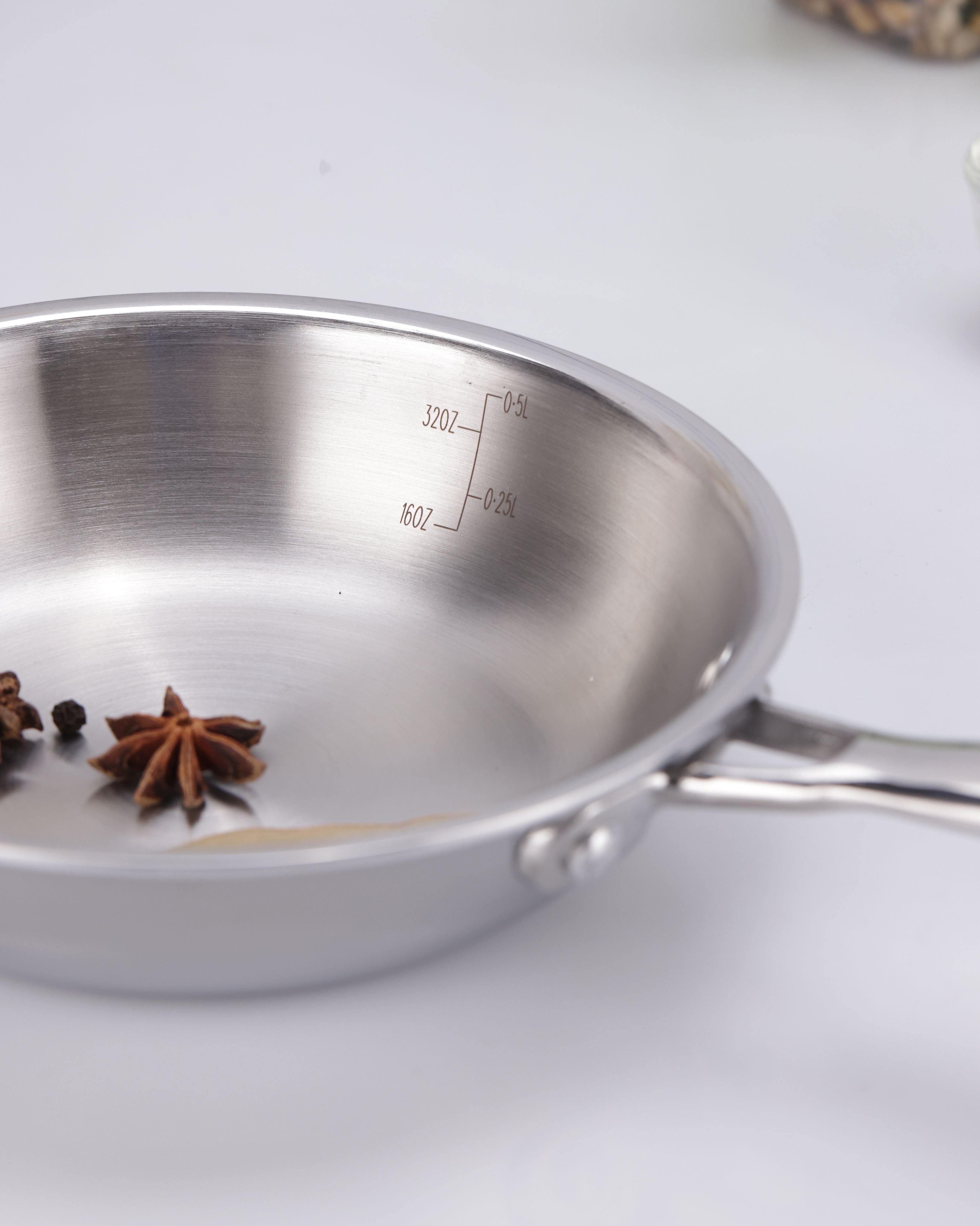 Argent Junior Chef Tri-Ply Stainless Steel 16cm Frypan - 0.7L