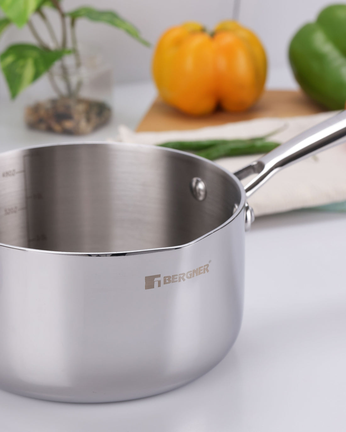 Argent Tri-Ply Stainless Steel 16cm Milkpan/Saucepan - 1.7L