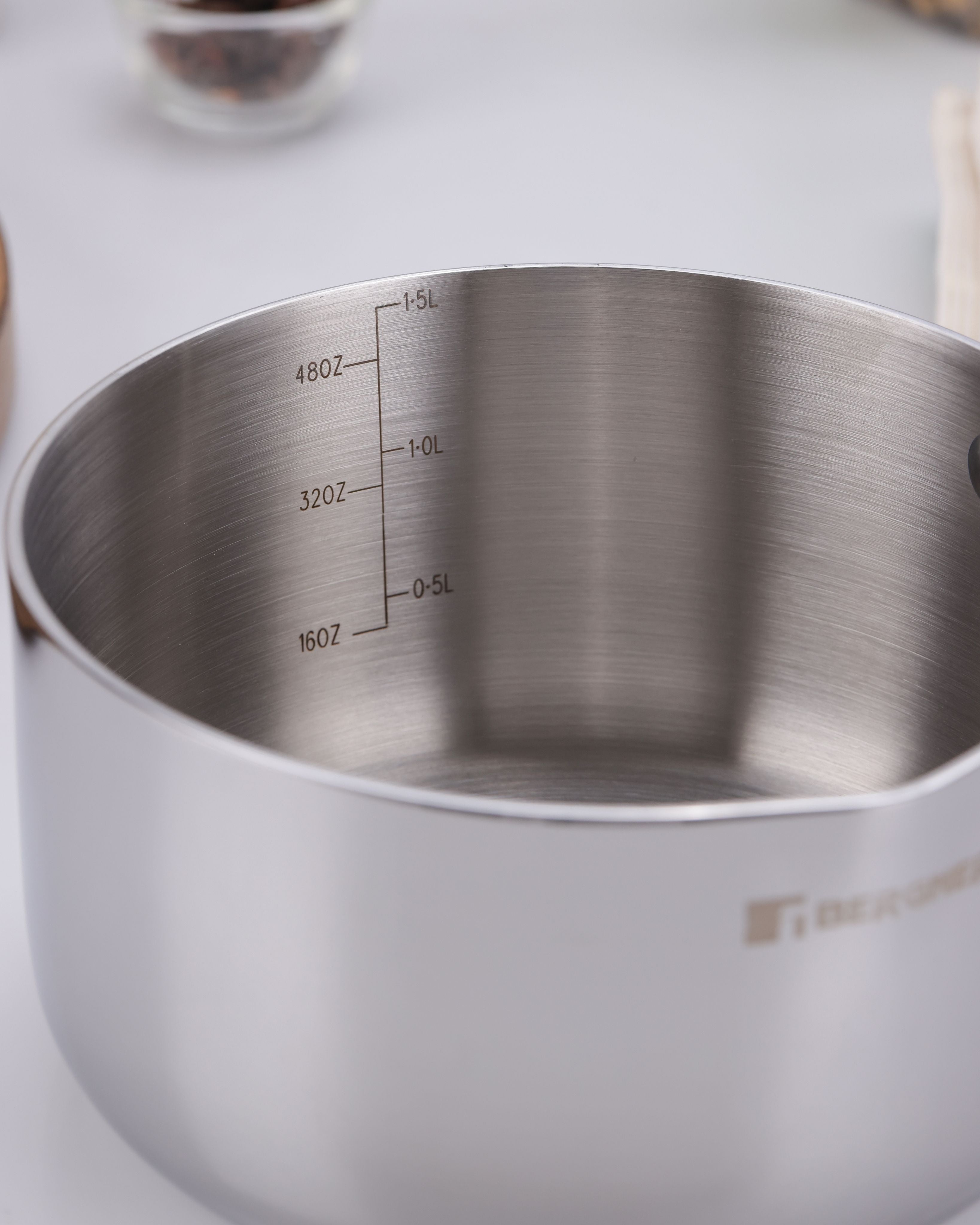 Argent Tri-Ply Stainless Steel 16cm Milkpan/Saucepan - 1.7L