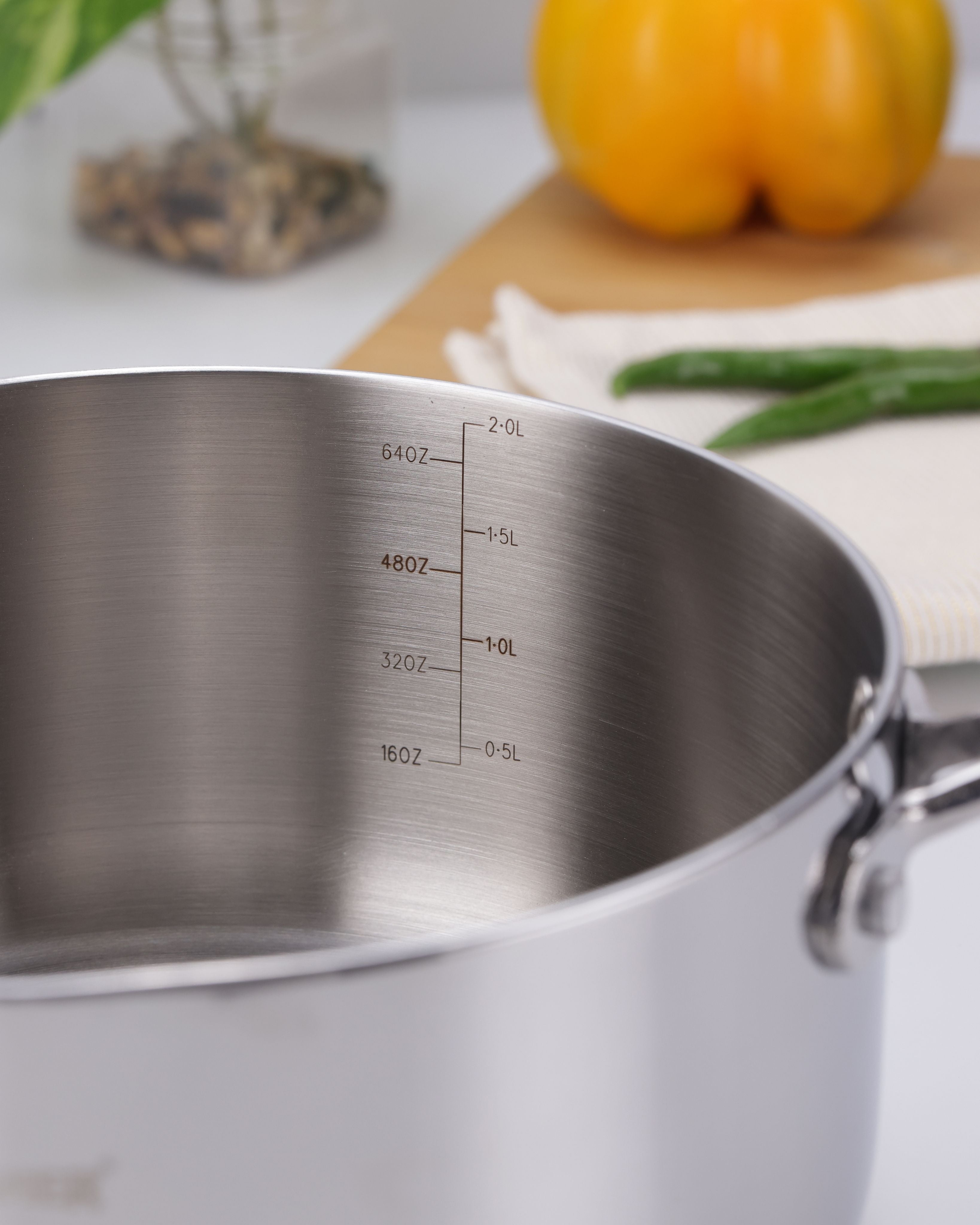 Argent Tri-Ply Stainless Steel 18cm Milkpan/Saucepan - 2.3L