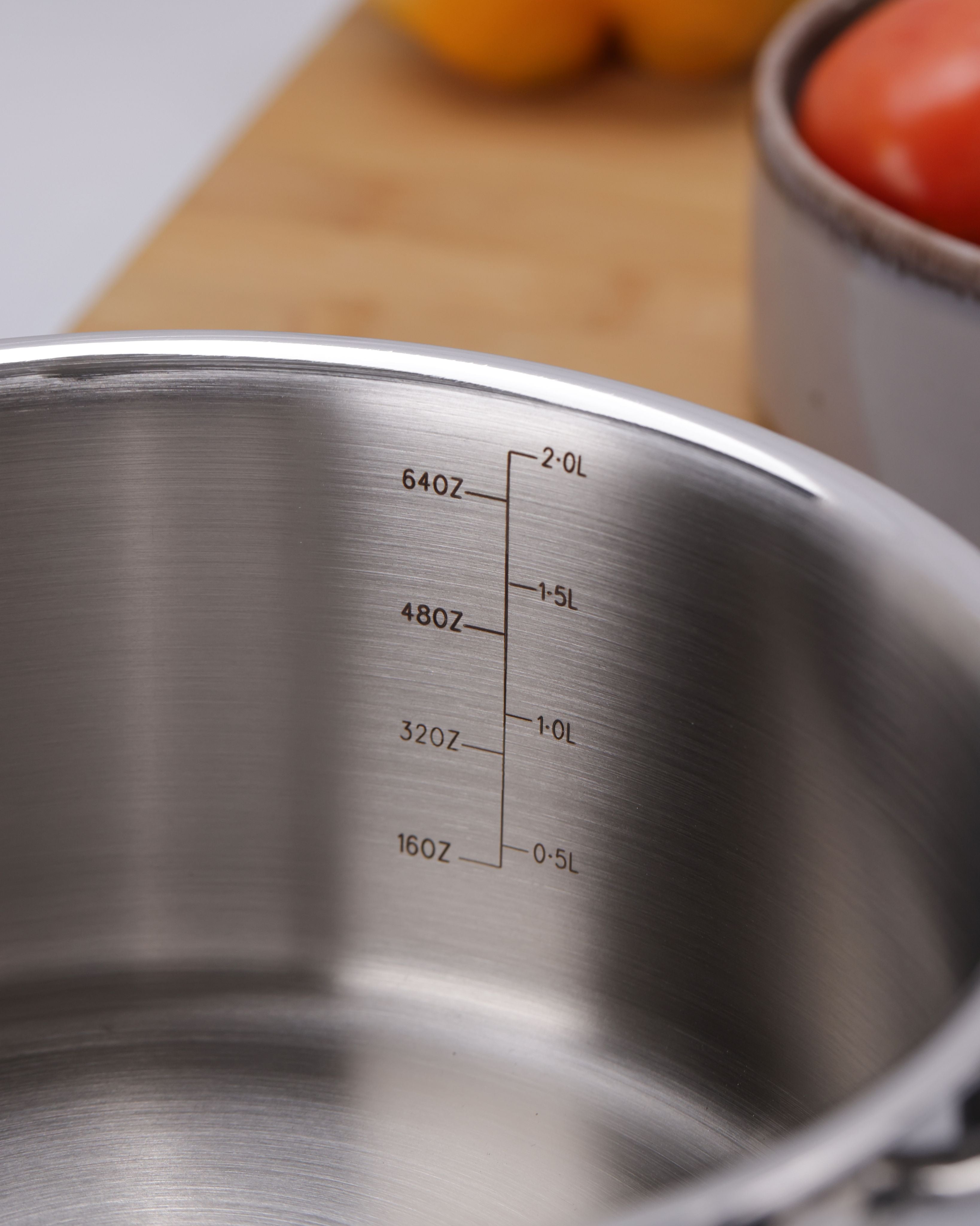 Argent Tri-Ply Stainless Steel 18cm Saucepan with Lid - 2.2L