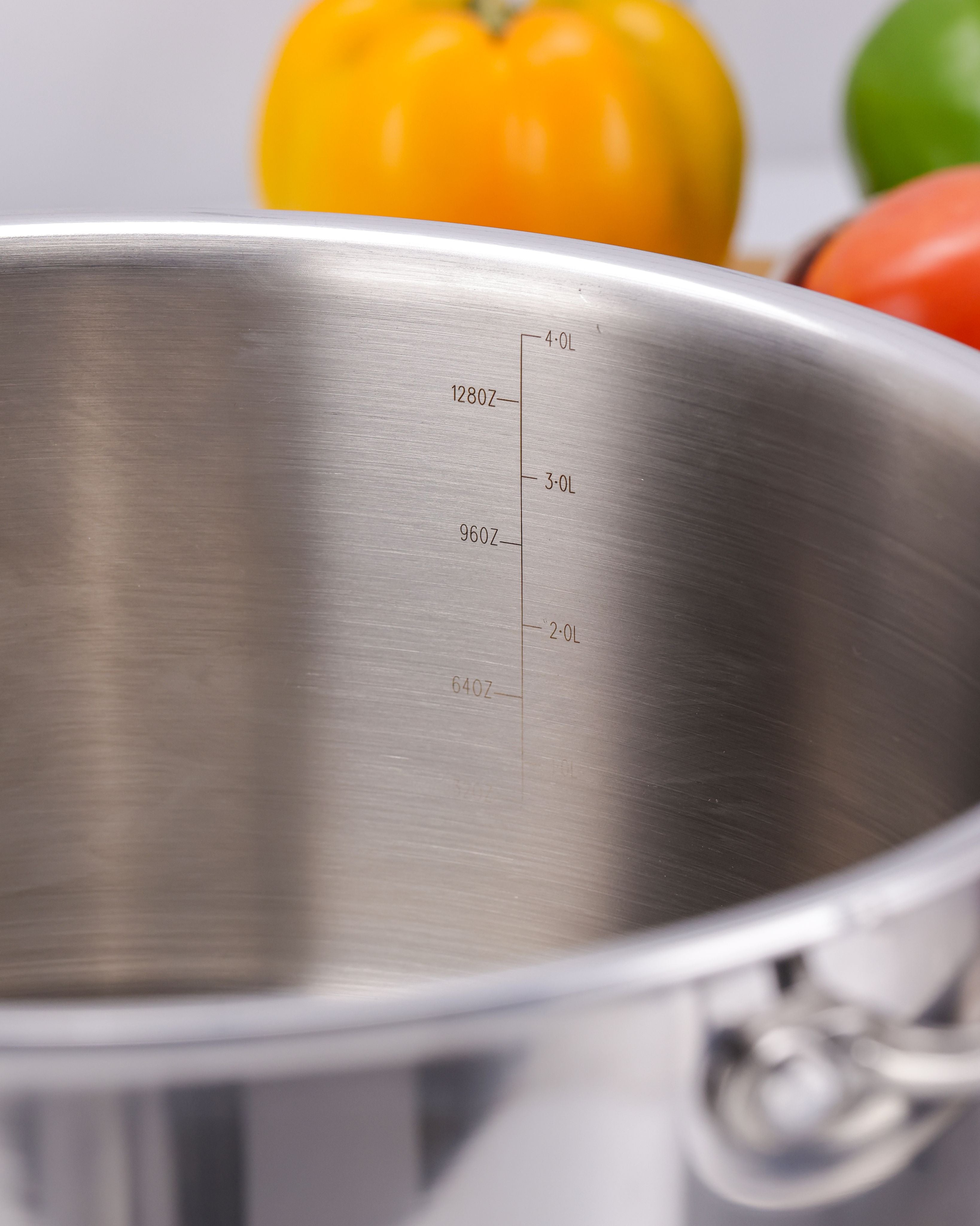Argent Tri-Ply Stainless Steel 22cm Casserole with Lid - 4.1L