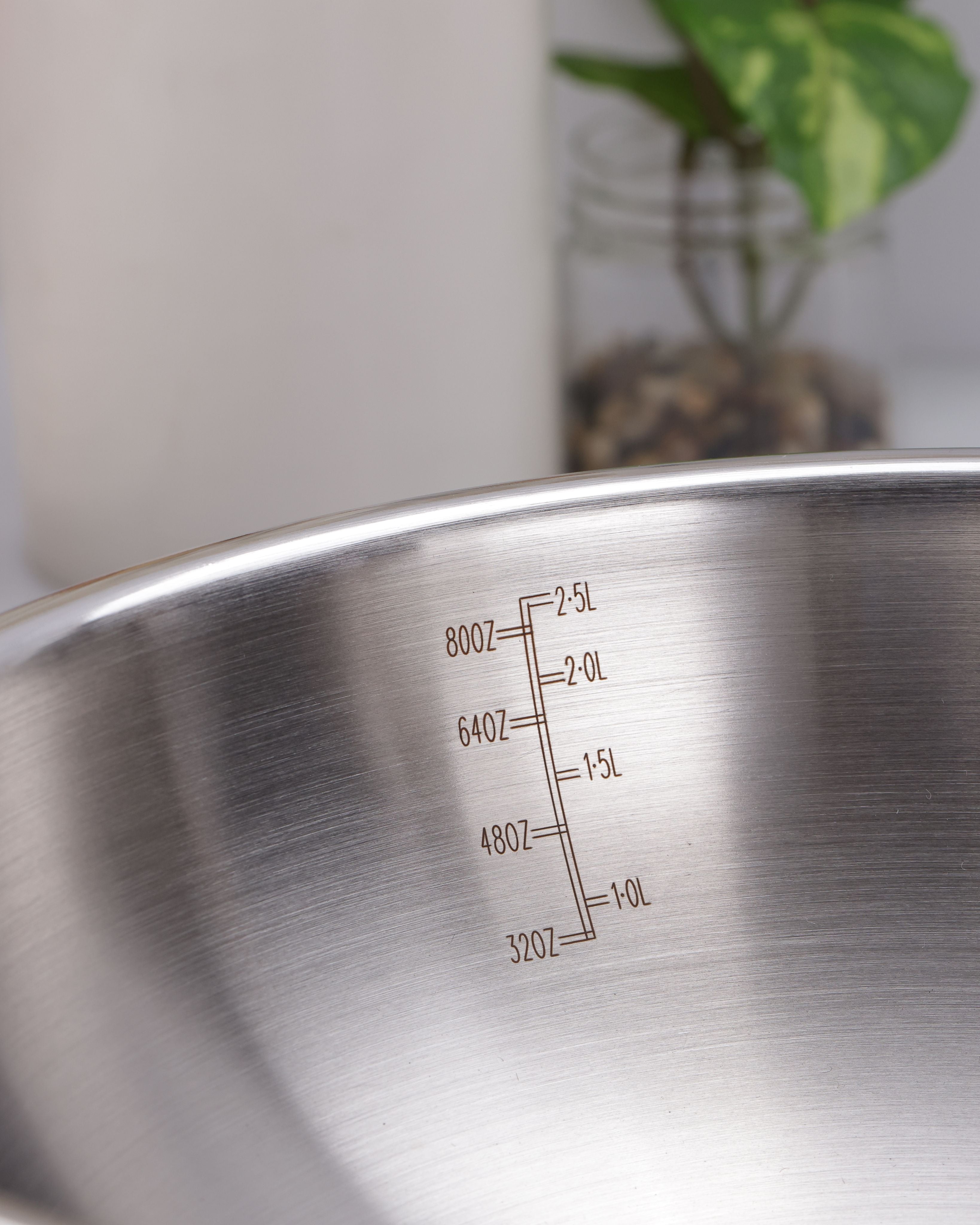Argent Tri-Ply Stainless 24cm Steel Tasra with Lid - 2.5L