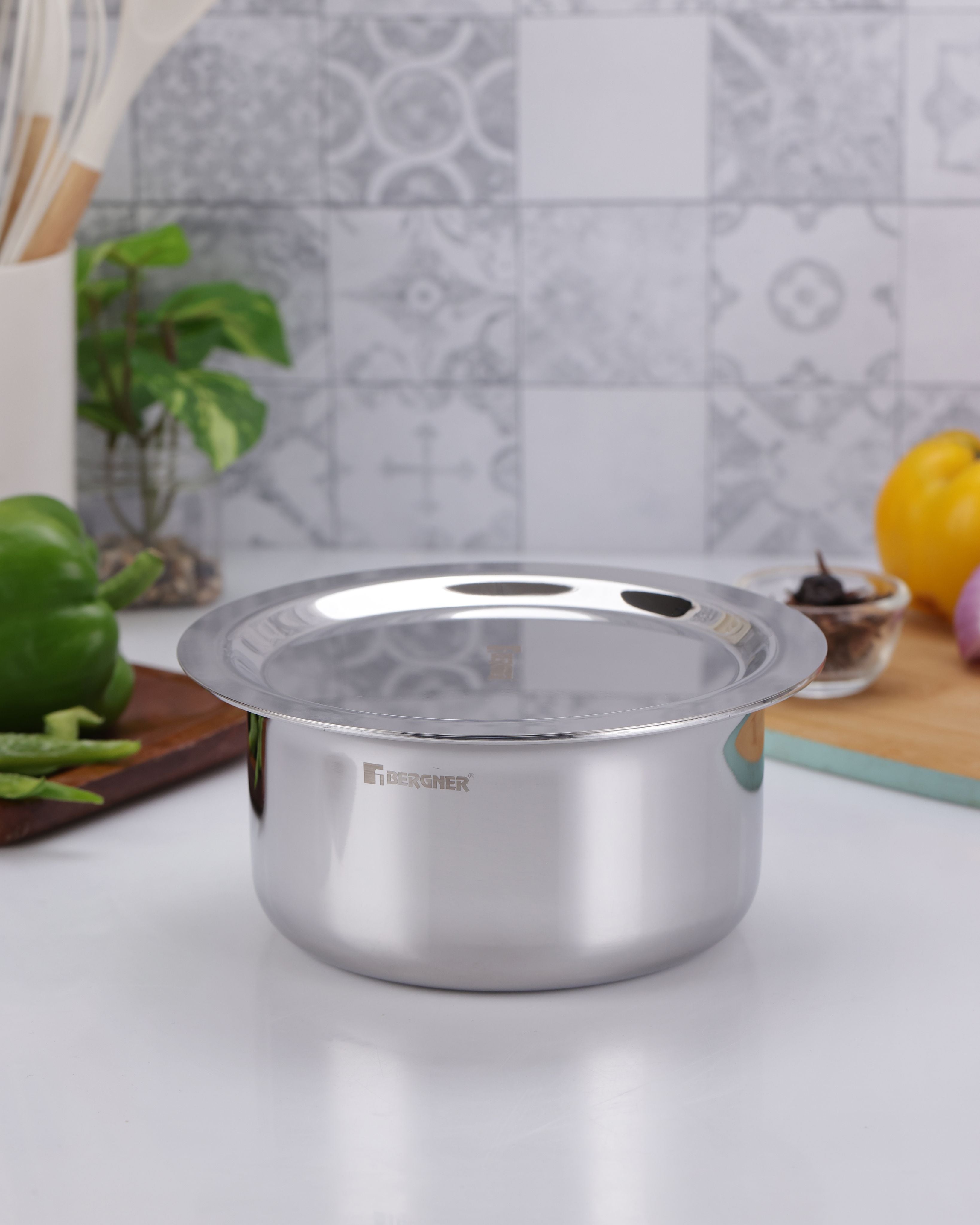 Argent Tri-Ply Stainless Steel 14cm Tope with Lid - 1.2L