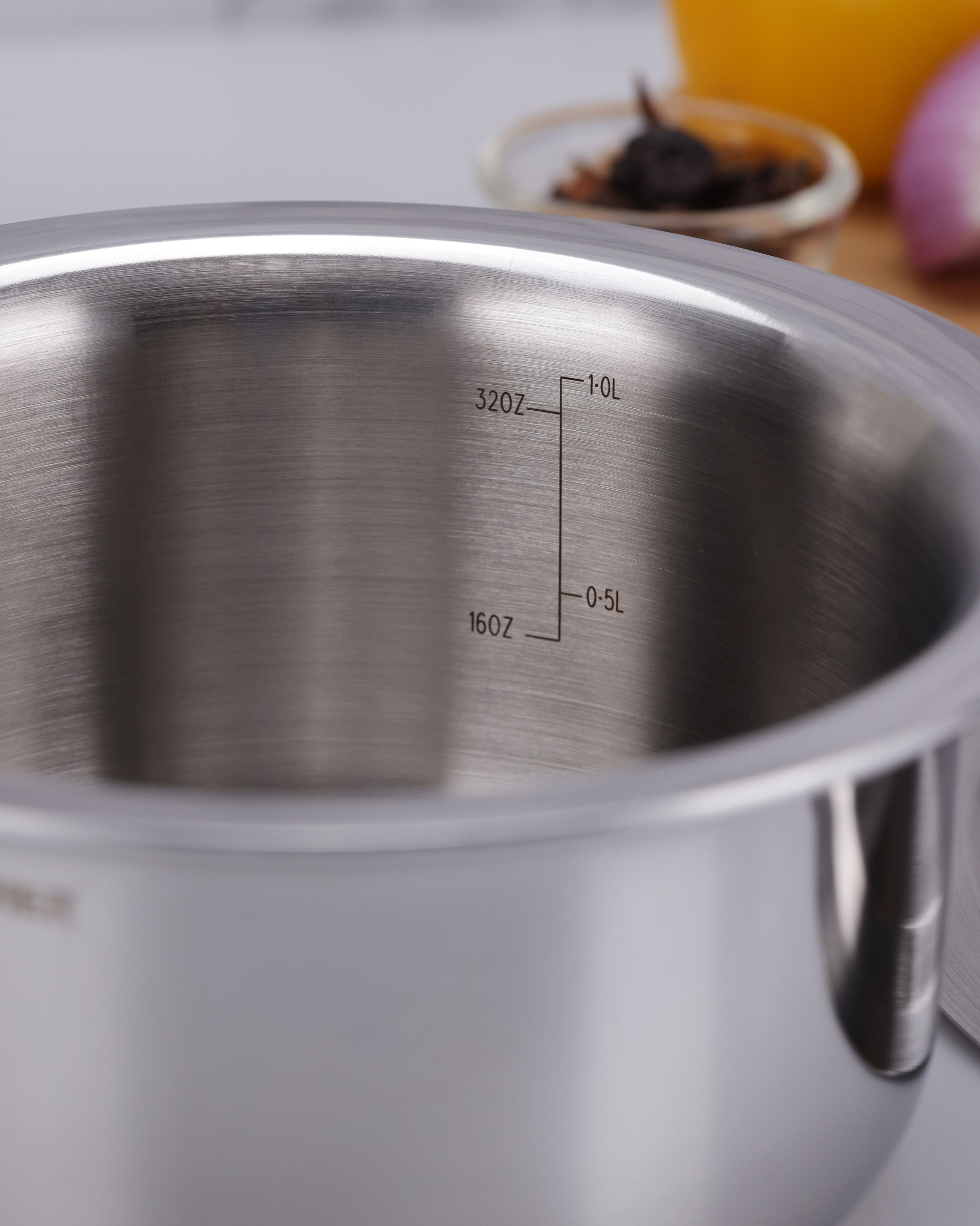 Argent Tri-Ply Stainless Steel 14cm Tope with Lid - 1.2L