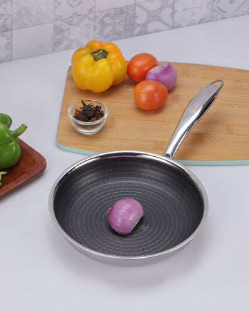 Hitech Prism Non-Stick Stainless Steel 20cm Fry Pan