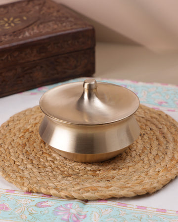 Bronze Handi with Lid, 240ml