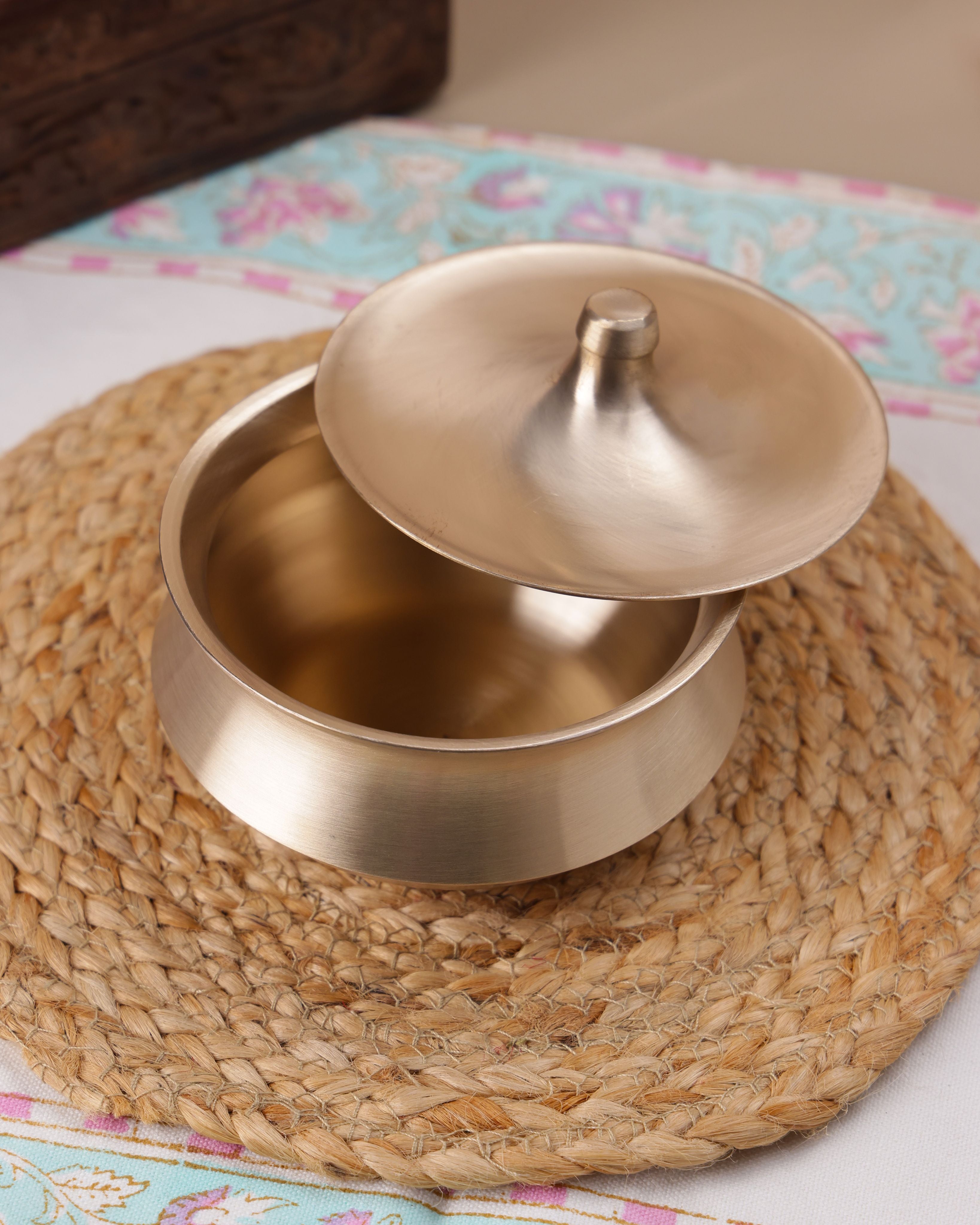 Bronze Handi with Lid, 240ml