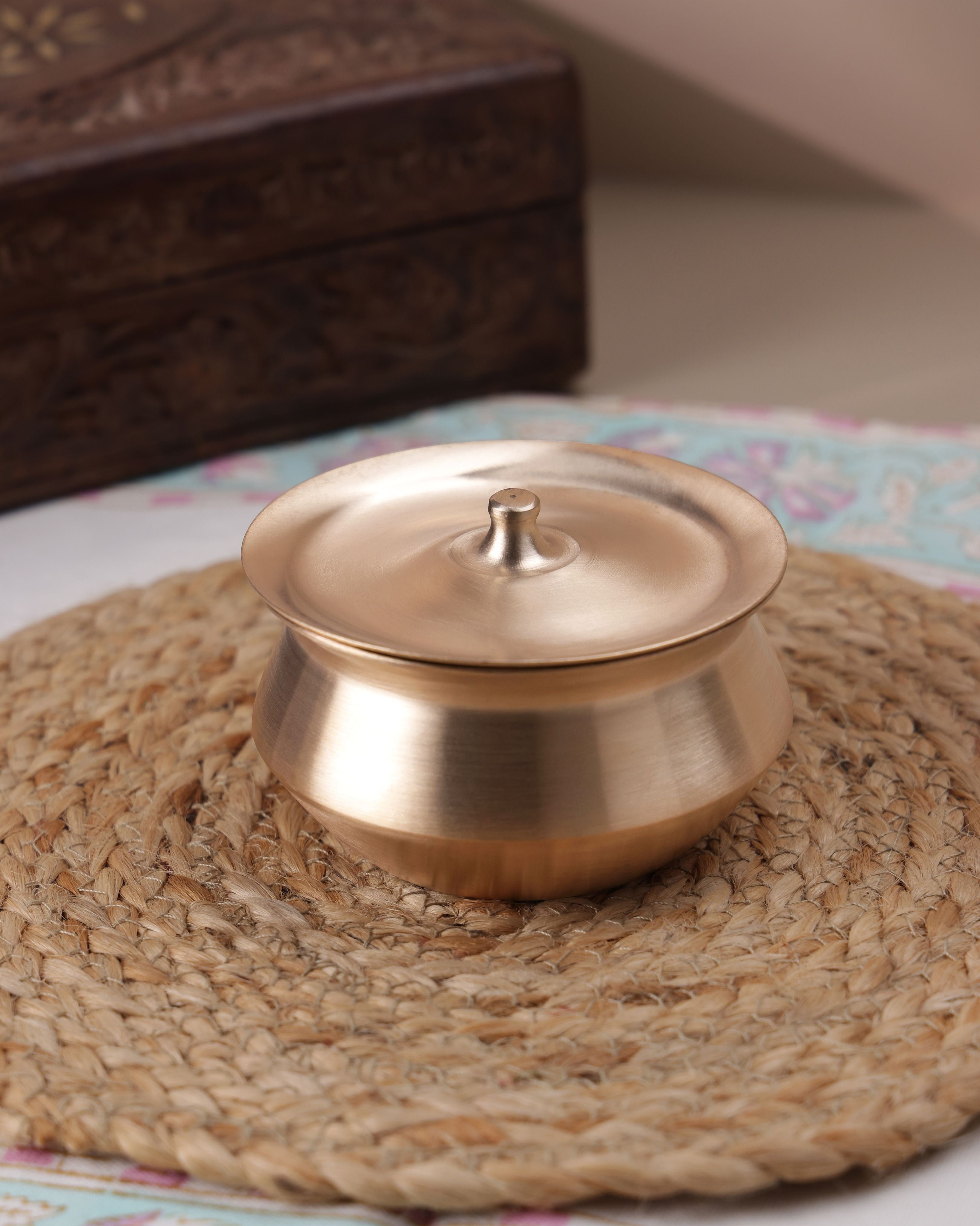 Bronze Handi with Lid, 420ml