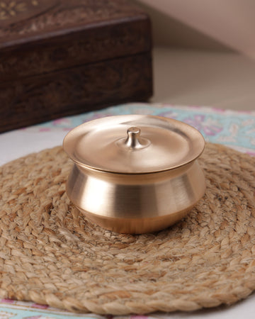 Bronze Handi with Lid, 420ml