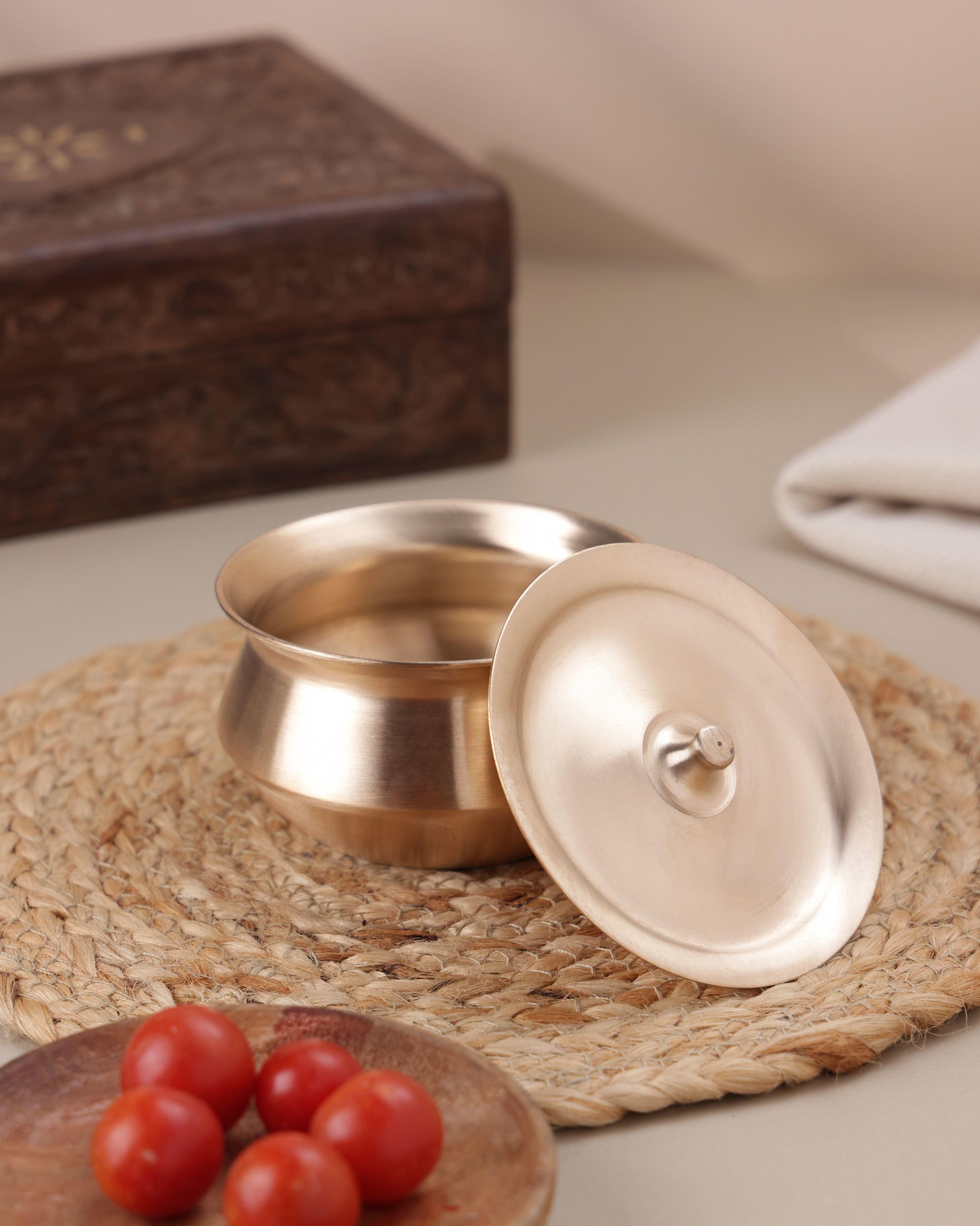 Bronze Handi with Lid, 420ml