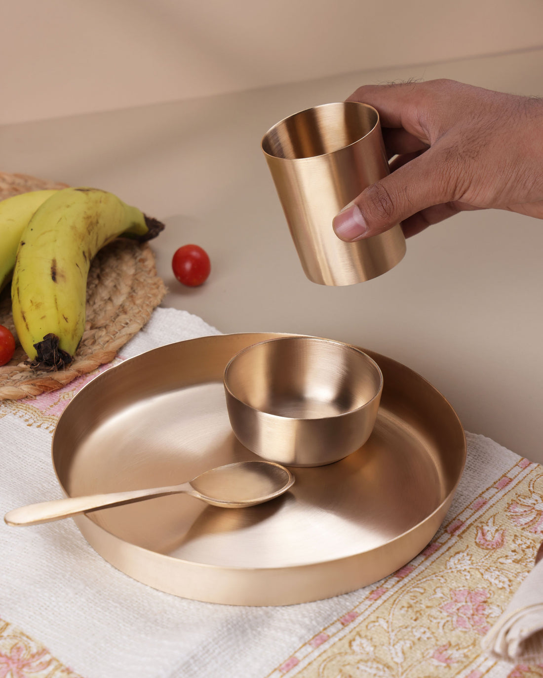 Bronze Baby Thali Set