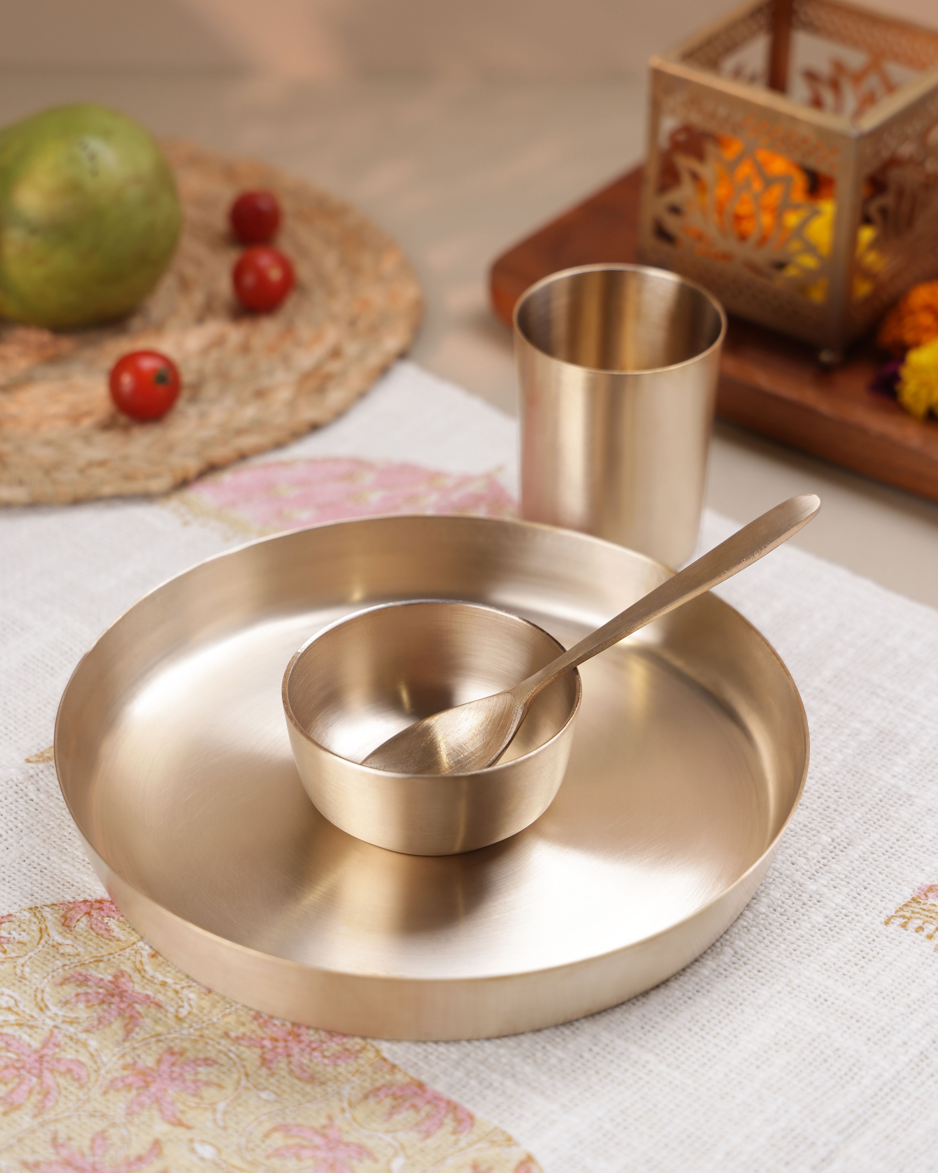 Bronze Baby Thali Set