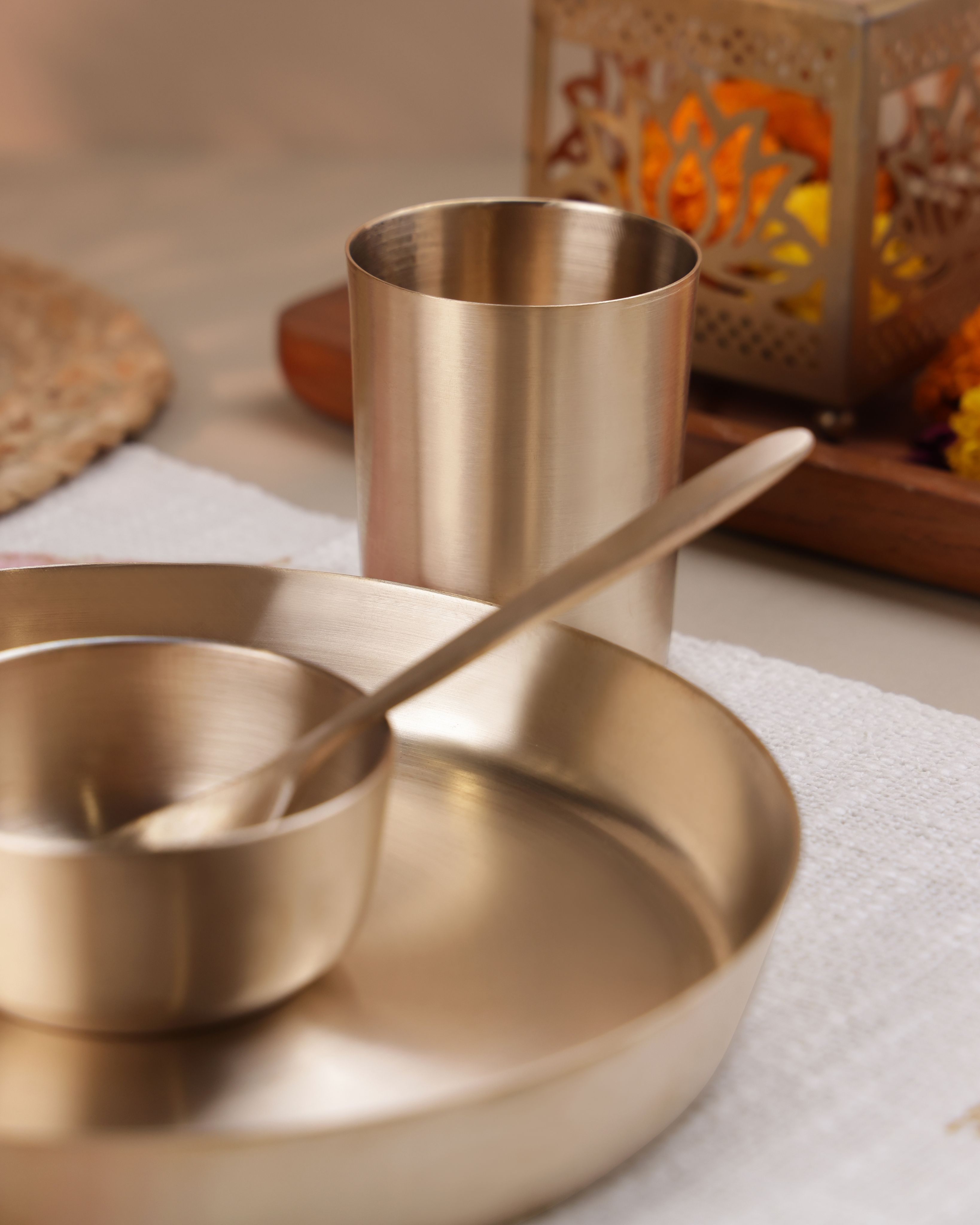 Bronze Baby Thali Set