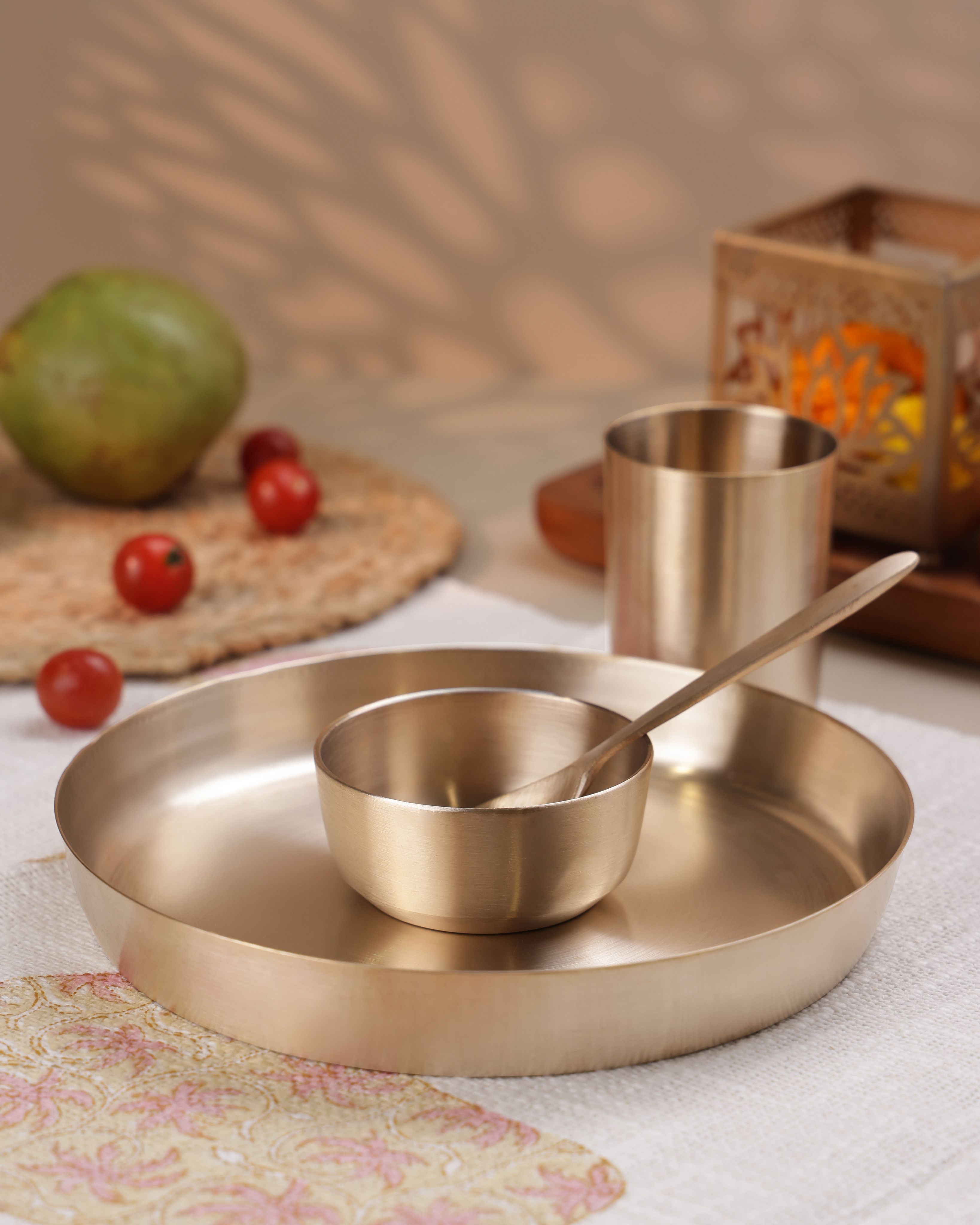 Bronze Baby Thali Set