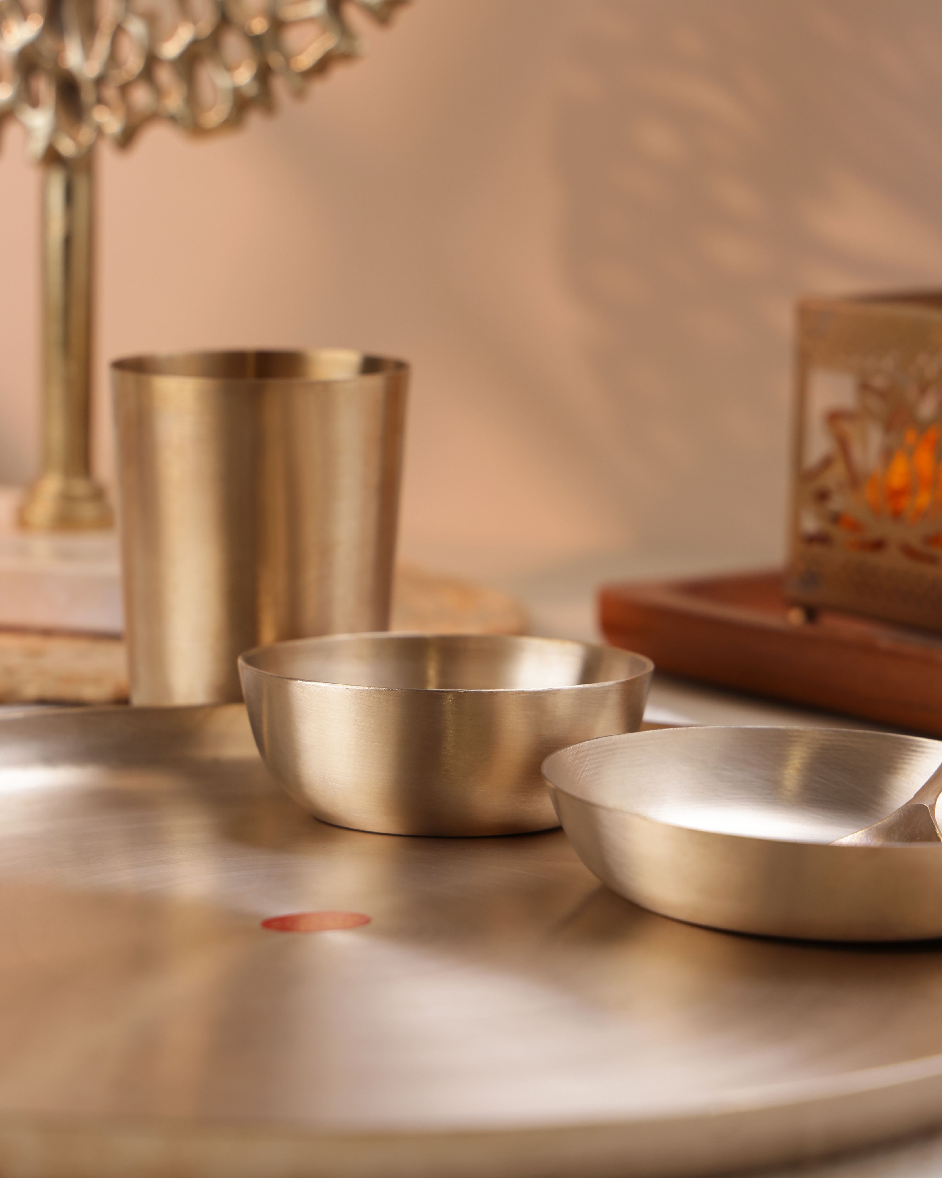 Bronze Platinum Dinner Set