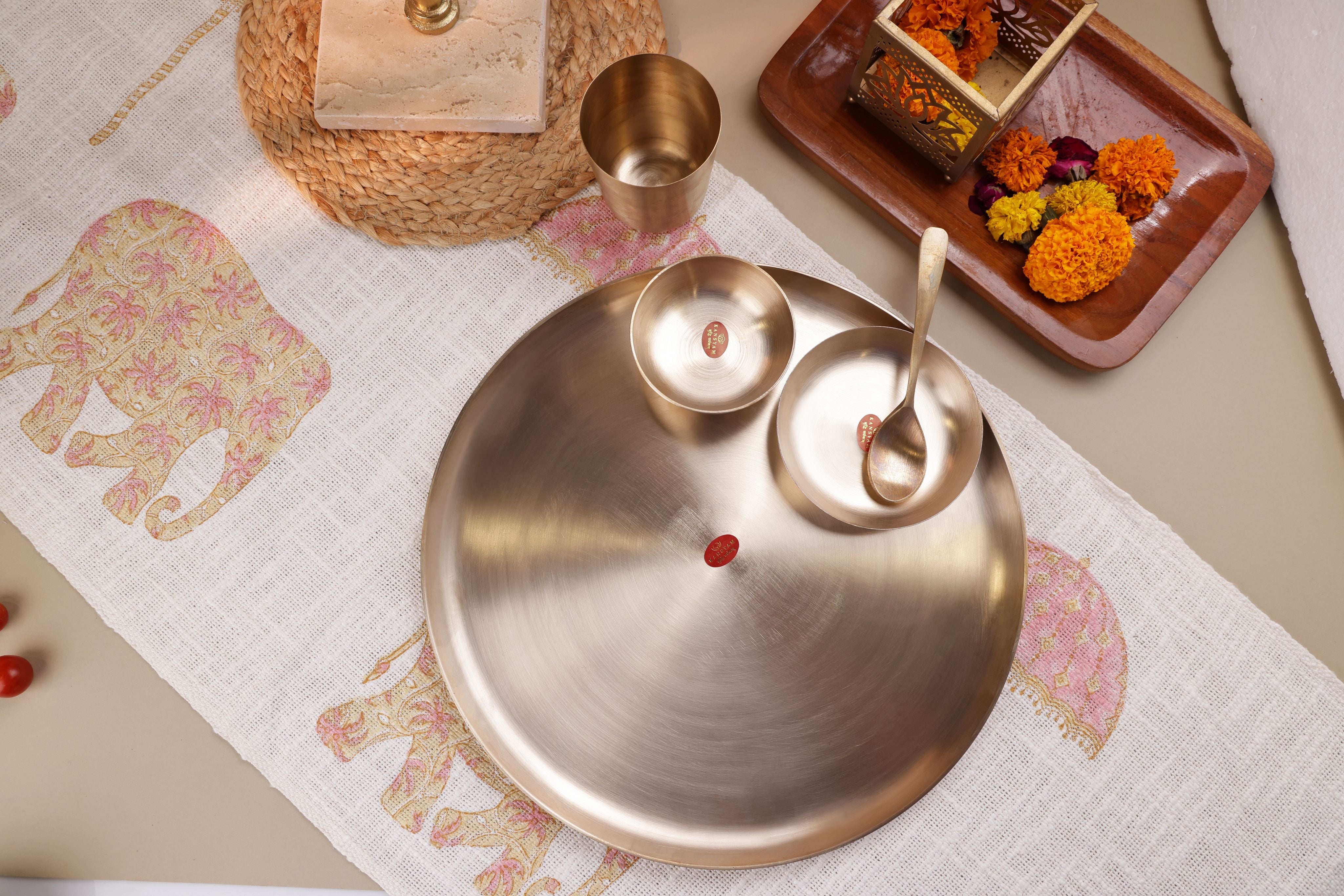 Bronze Platinum Dinner Set