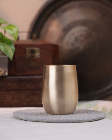 Bronze Damru Glass