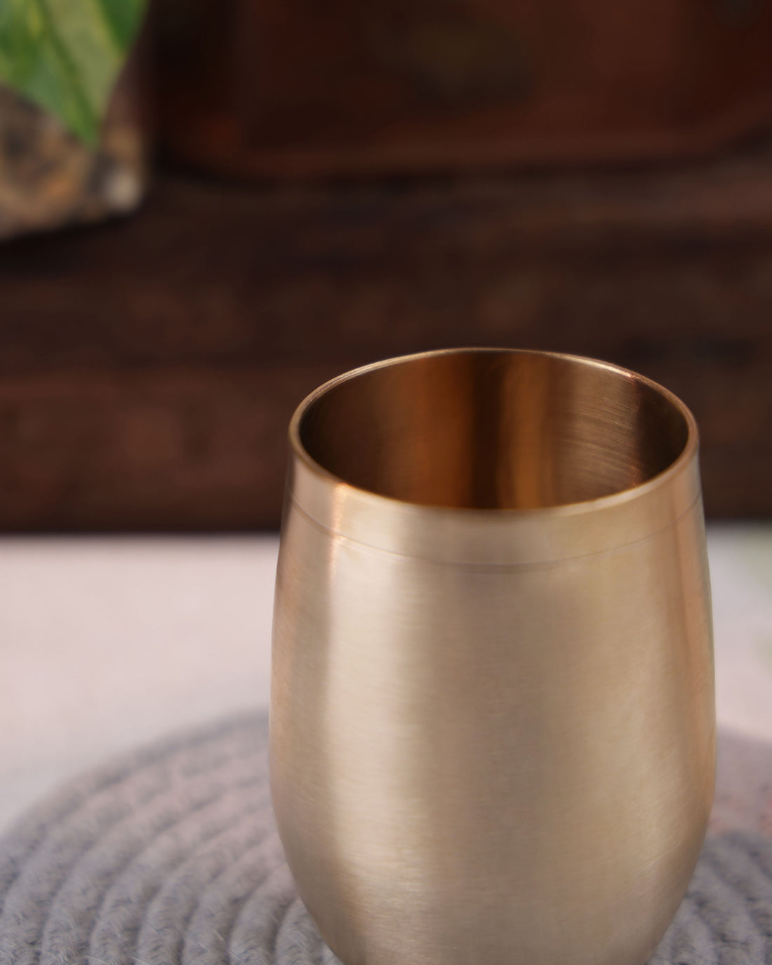 Bronze Damru Glass
