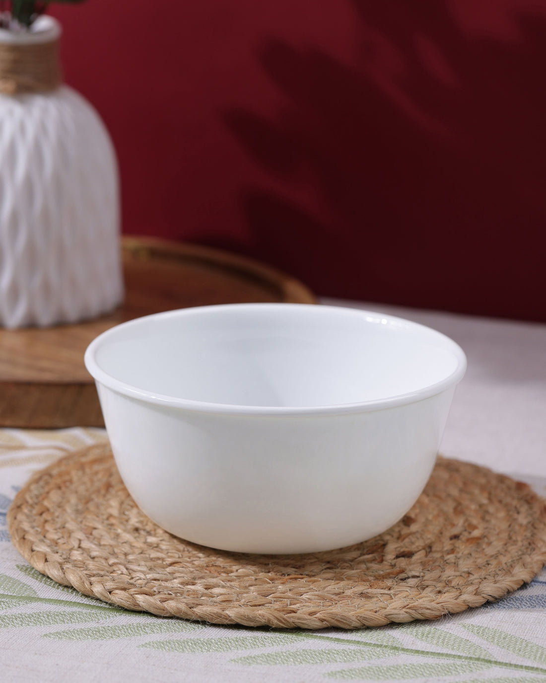 Winter Frost White Curry Bowl, 828ml