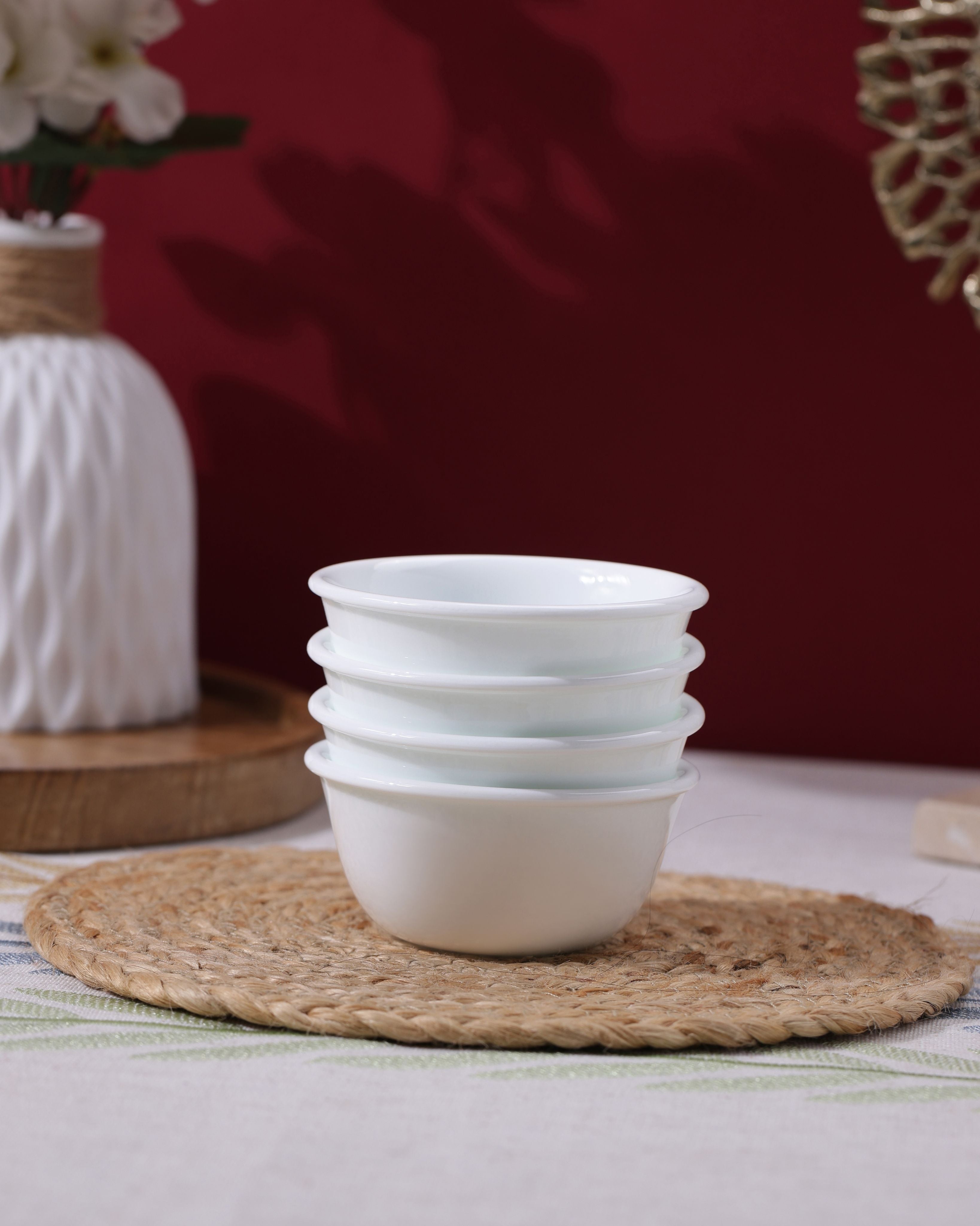 Winter Frost White Katori, 177ml
