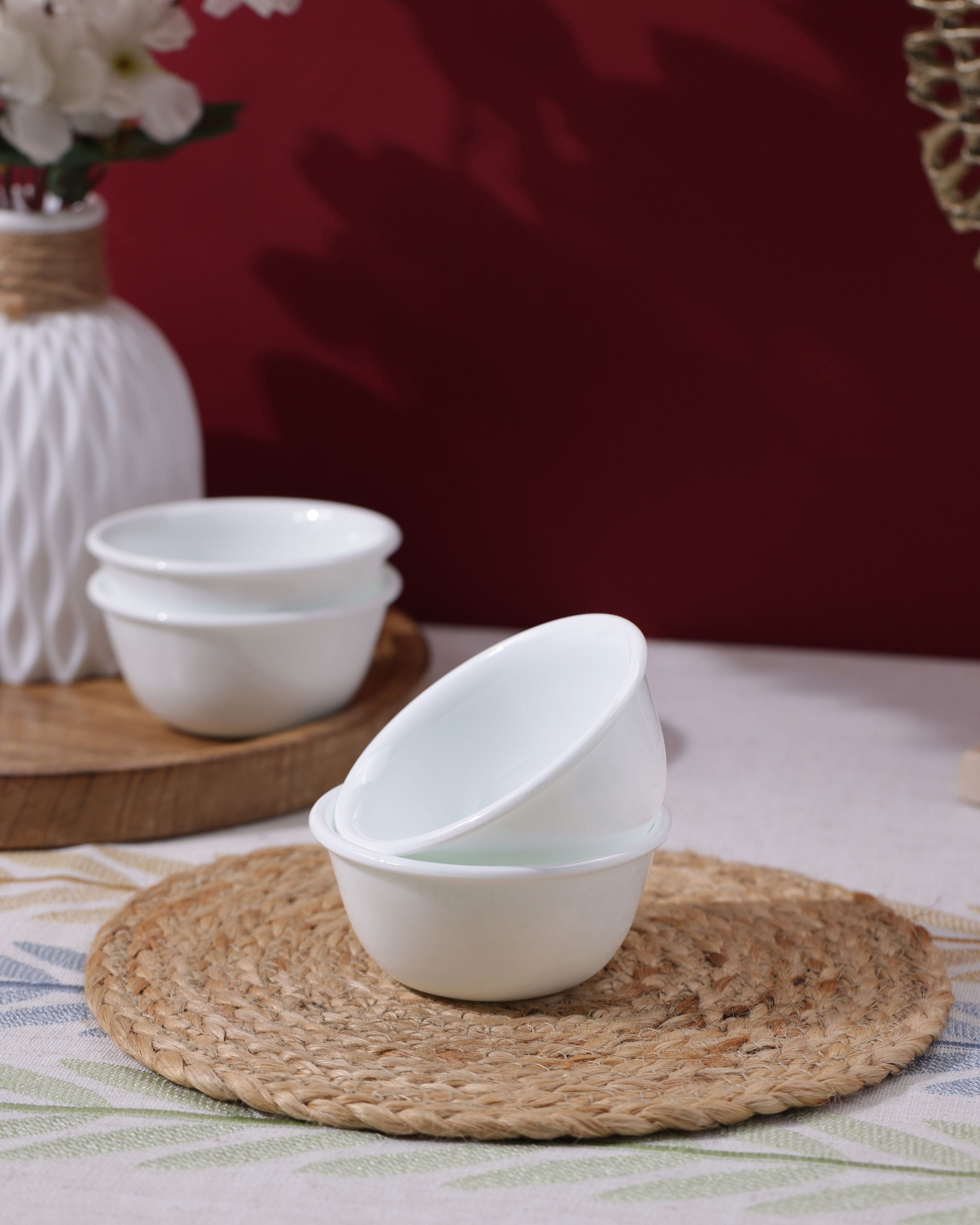 Winter Frost White Katori, 177ml
