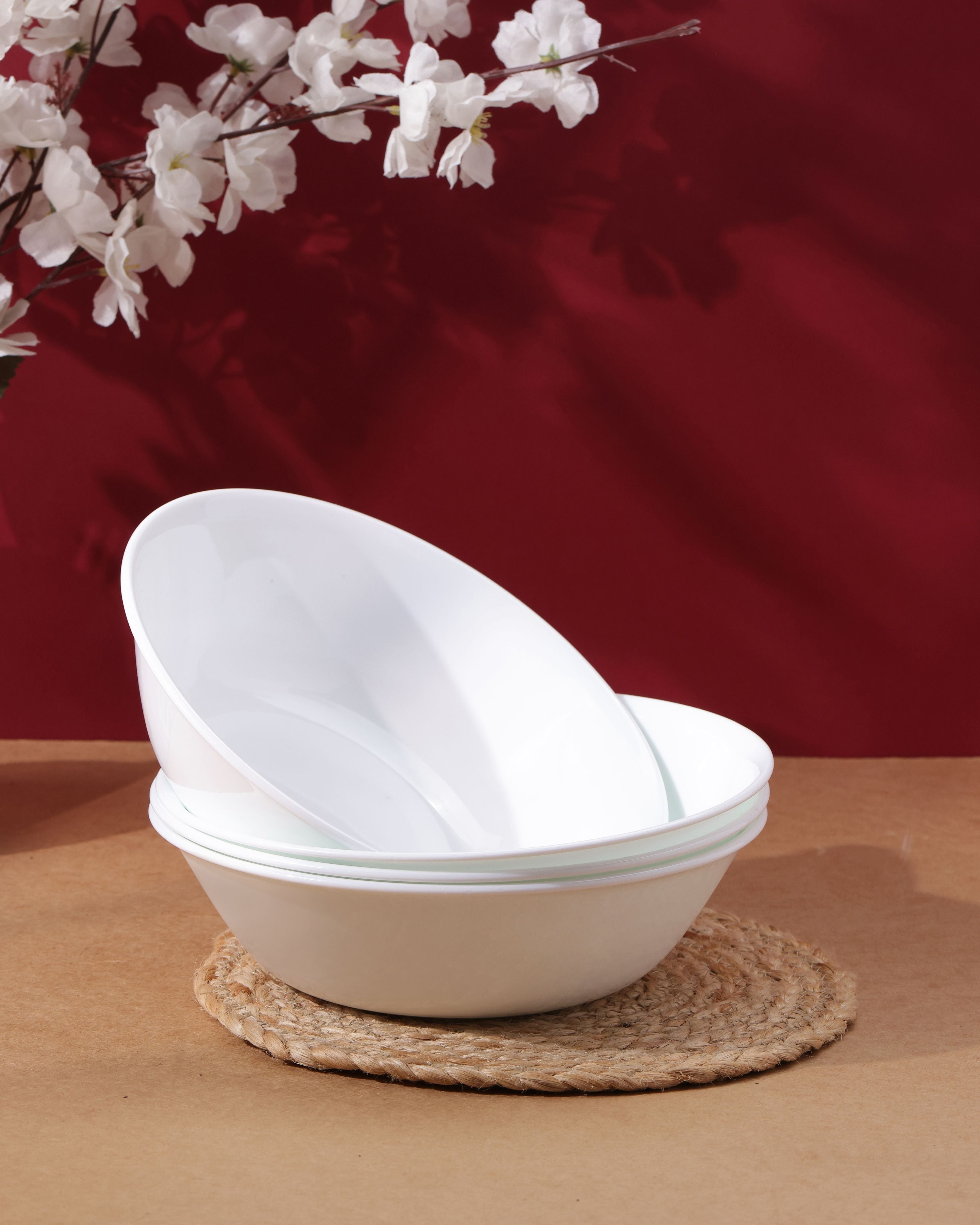 Winter Frost White Serving Bowl, 1L