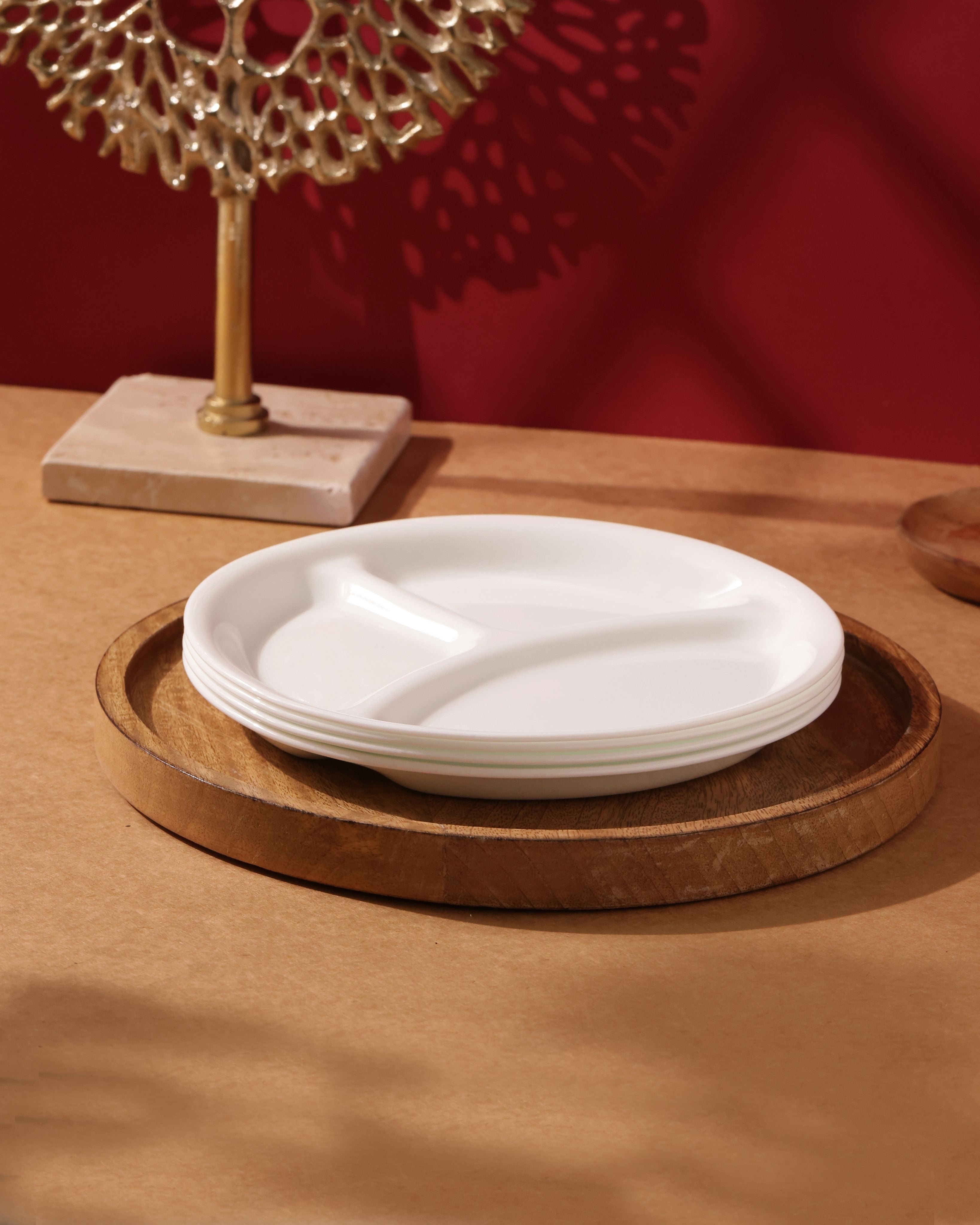 Winter Frost White 21.5 cm Divided Dish