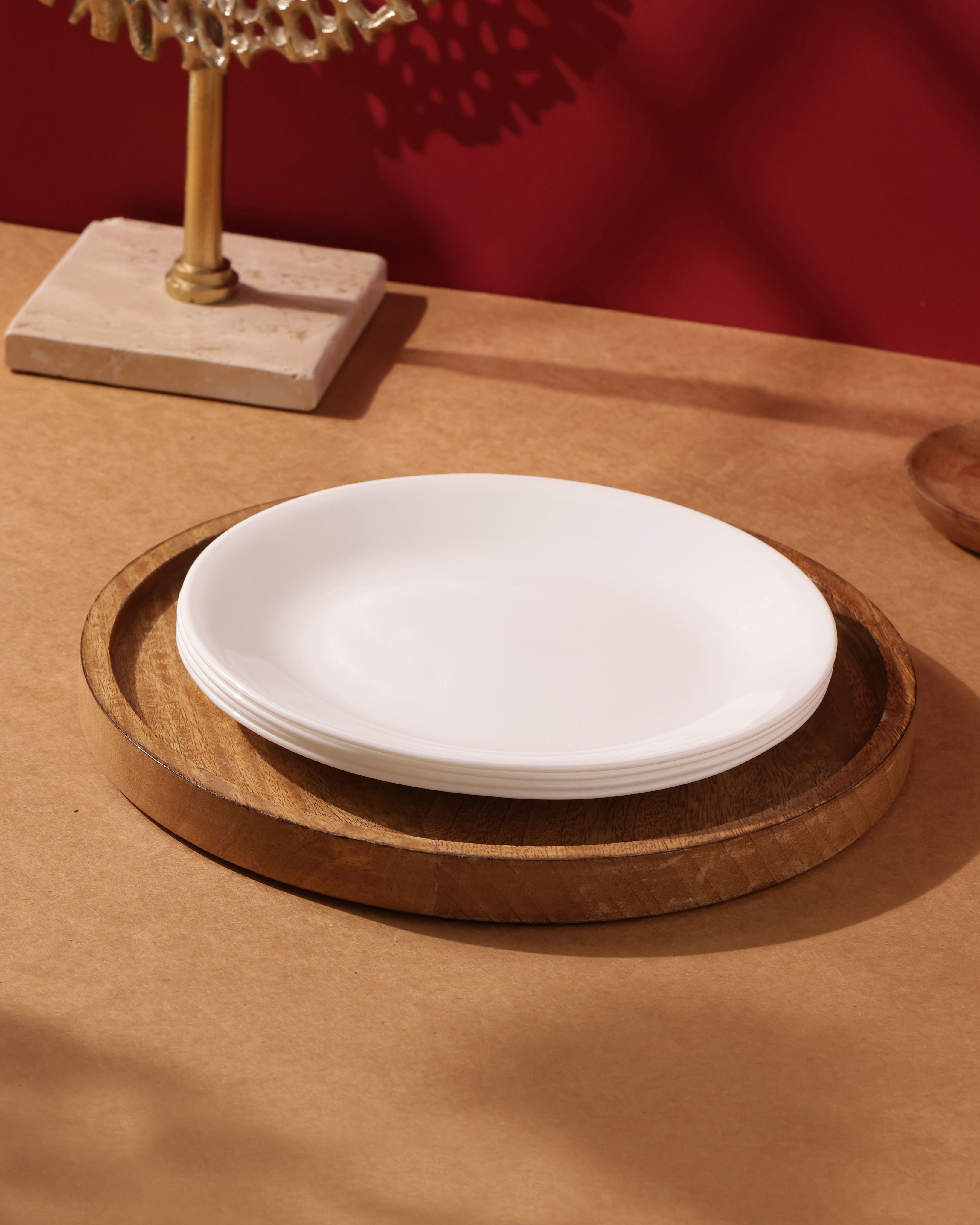 Winter Frost White Medium Plate